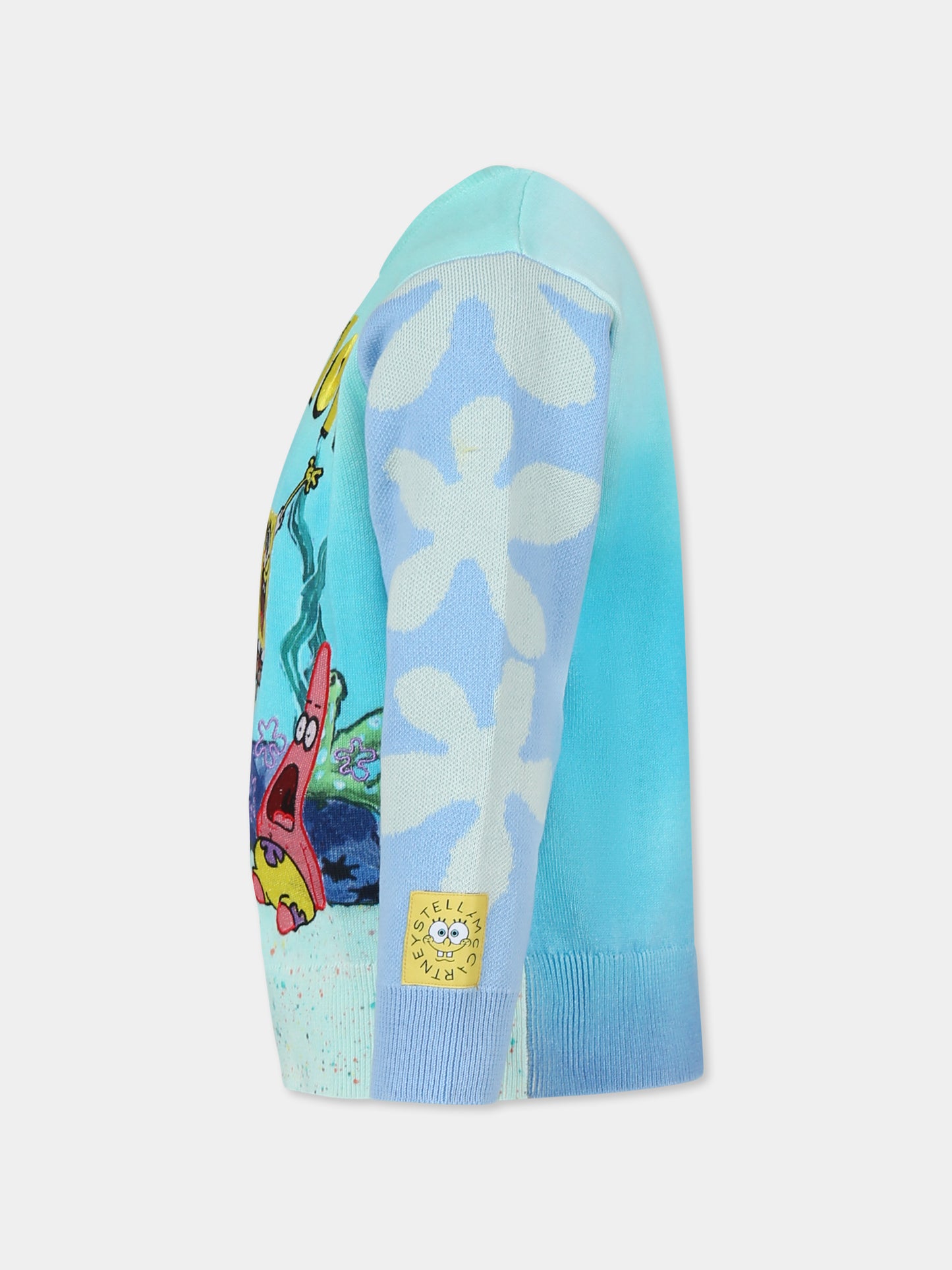 Maglione multicolor per bambina con SpongeBob,Stella Mccartney Kids,TW9A70 Z2922 999