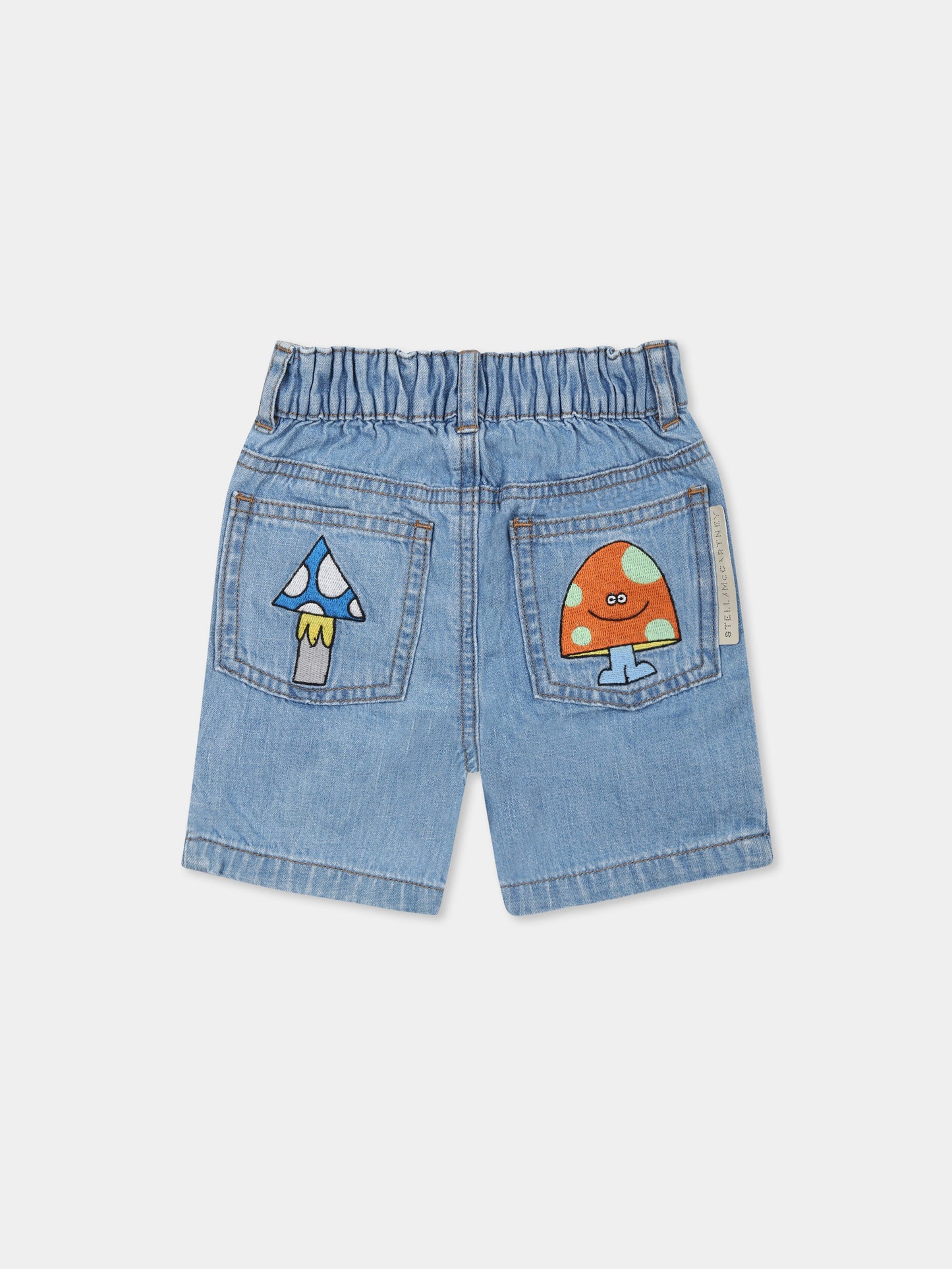 Shorts blu per neoanto con ricami,Stella Mccartney Kids,TW6559 Z0522 601