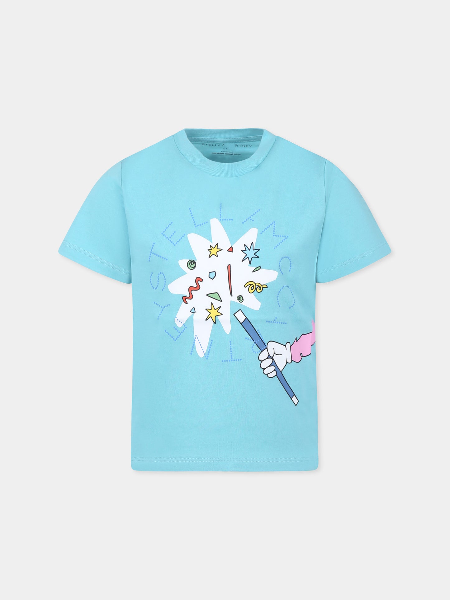 Light blue t-shirt for boy with magic wand