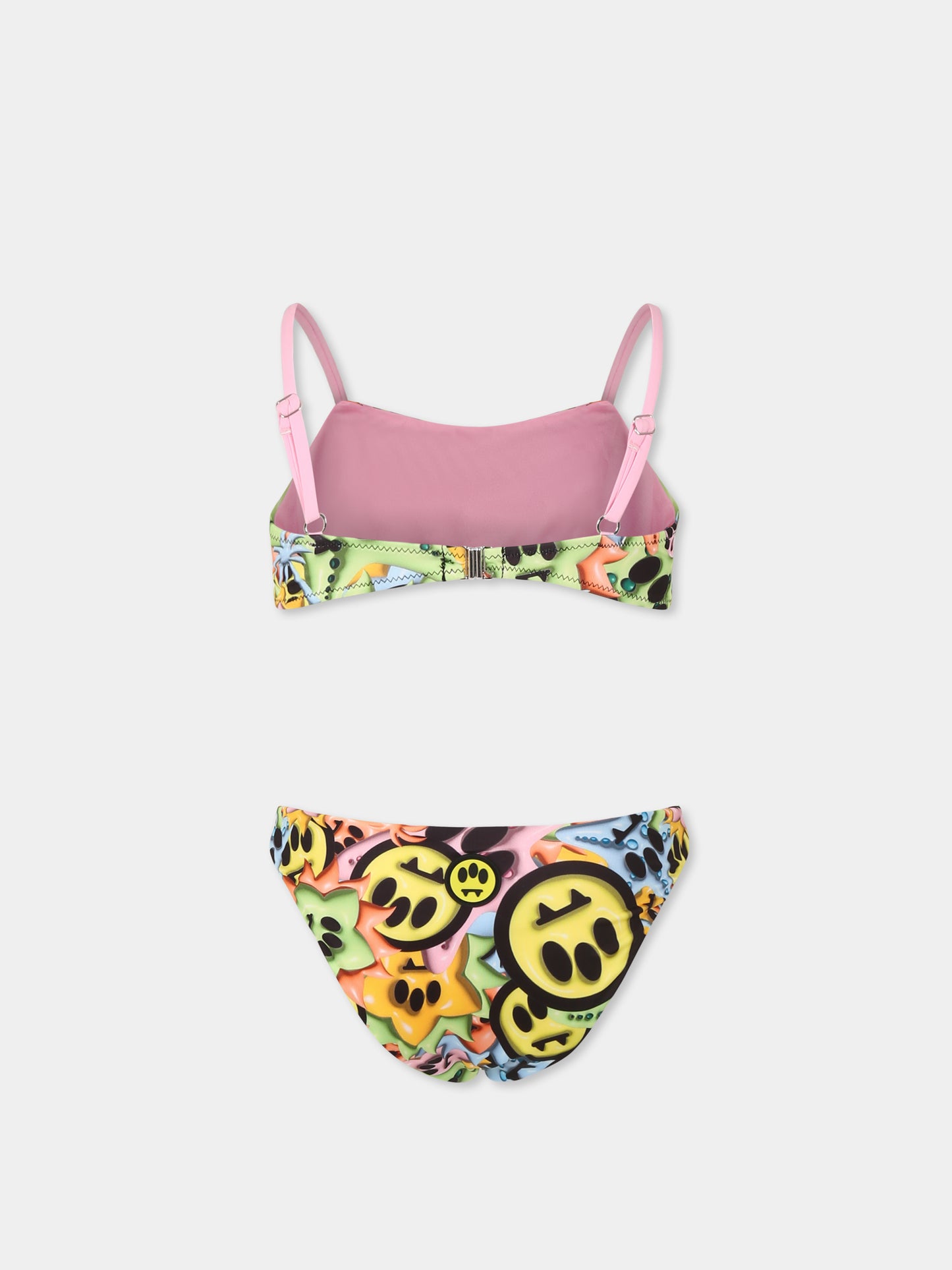 Bikini multicolor per bambina con smile all over,Barrow,S5BKJGSB186 140