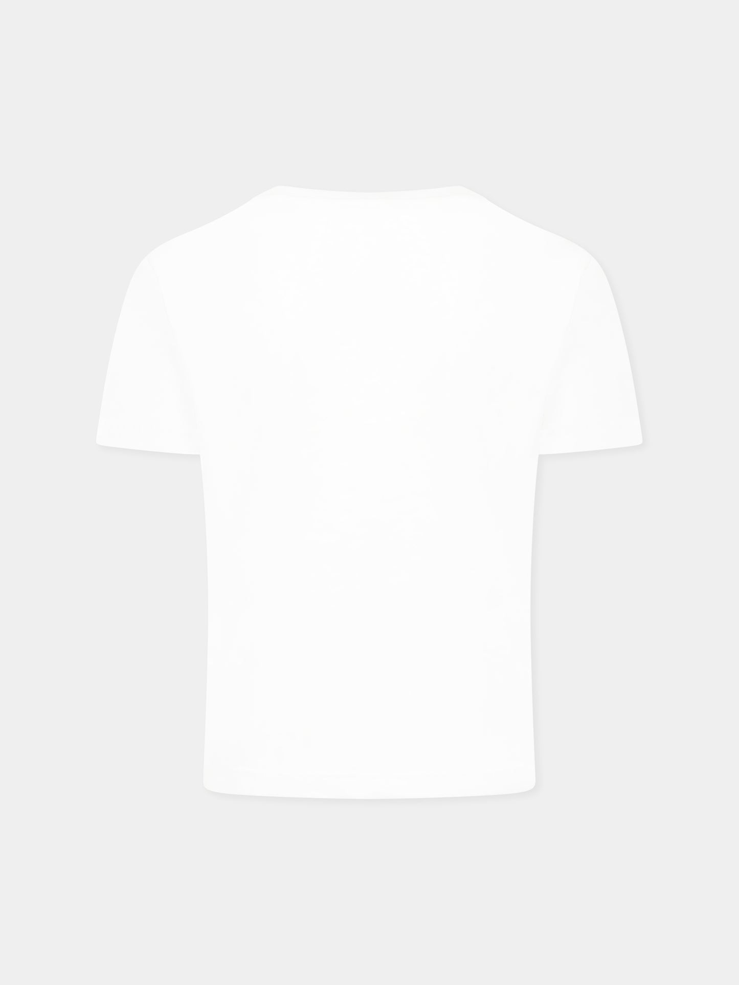 White t-shirt for kids with logo