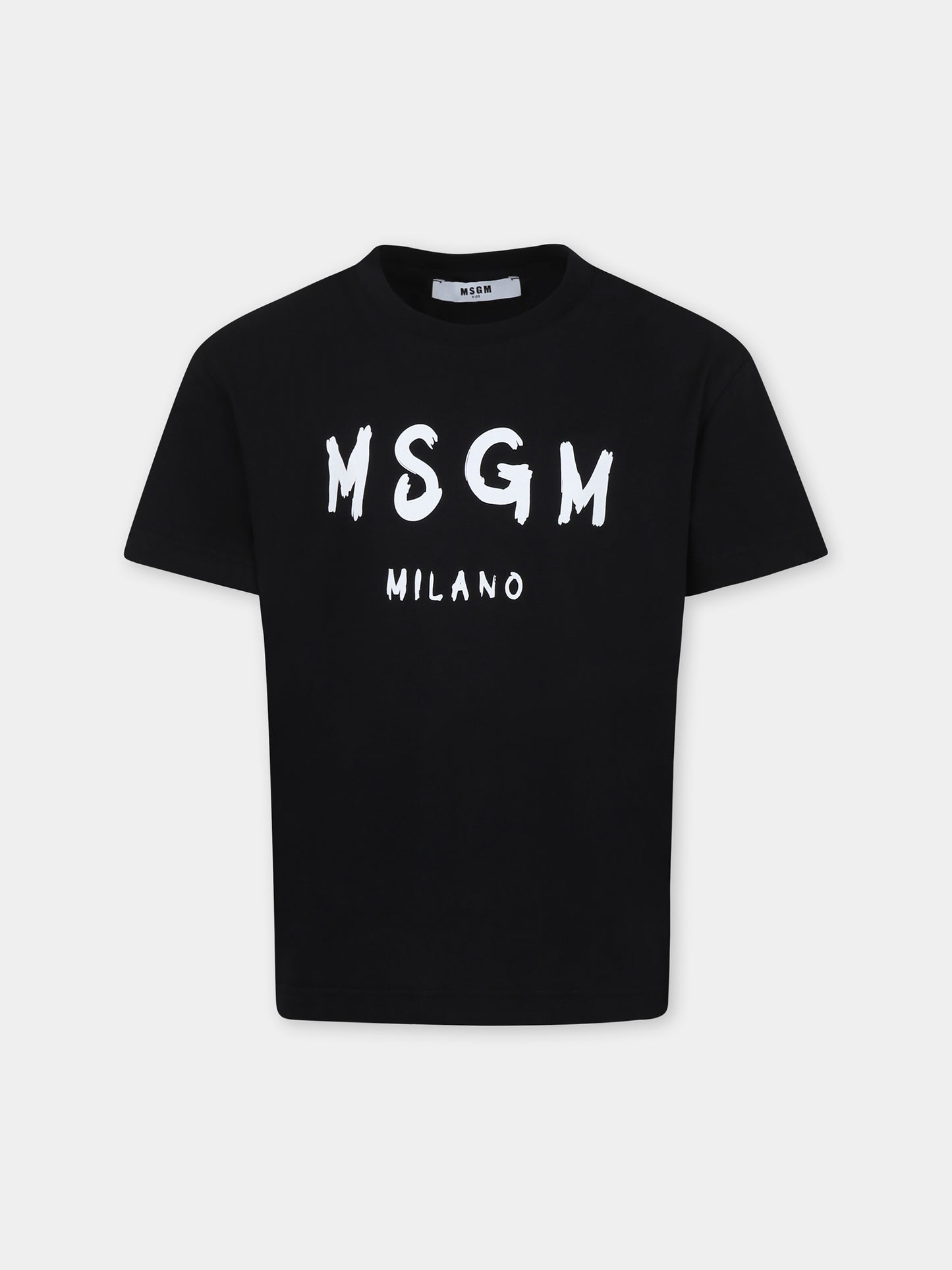 Black t-shirt for kids with logo