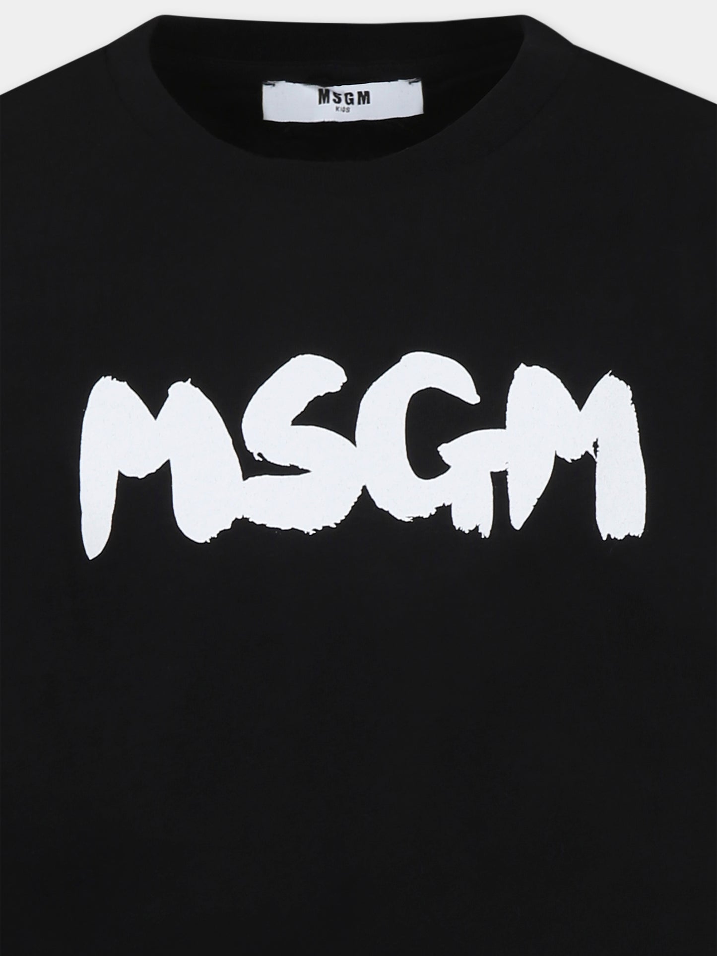 Black t-shirt for kids with logo