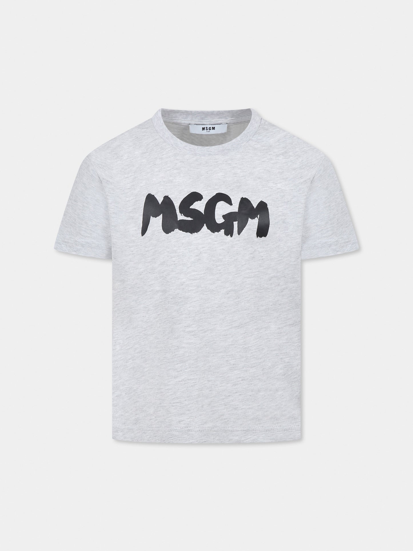 Grey t-shirt for kids with logo
