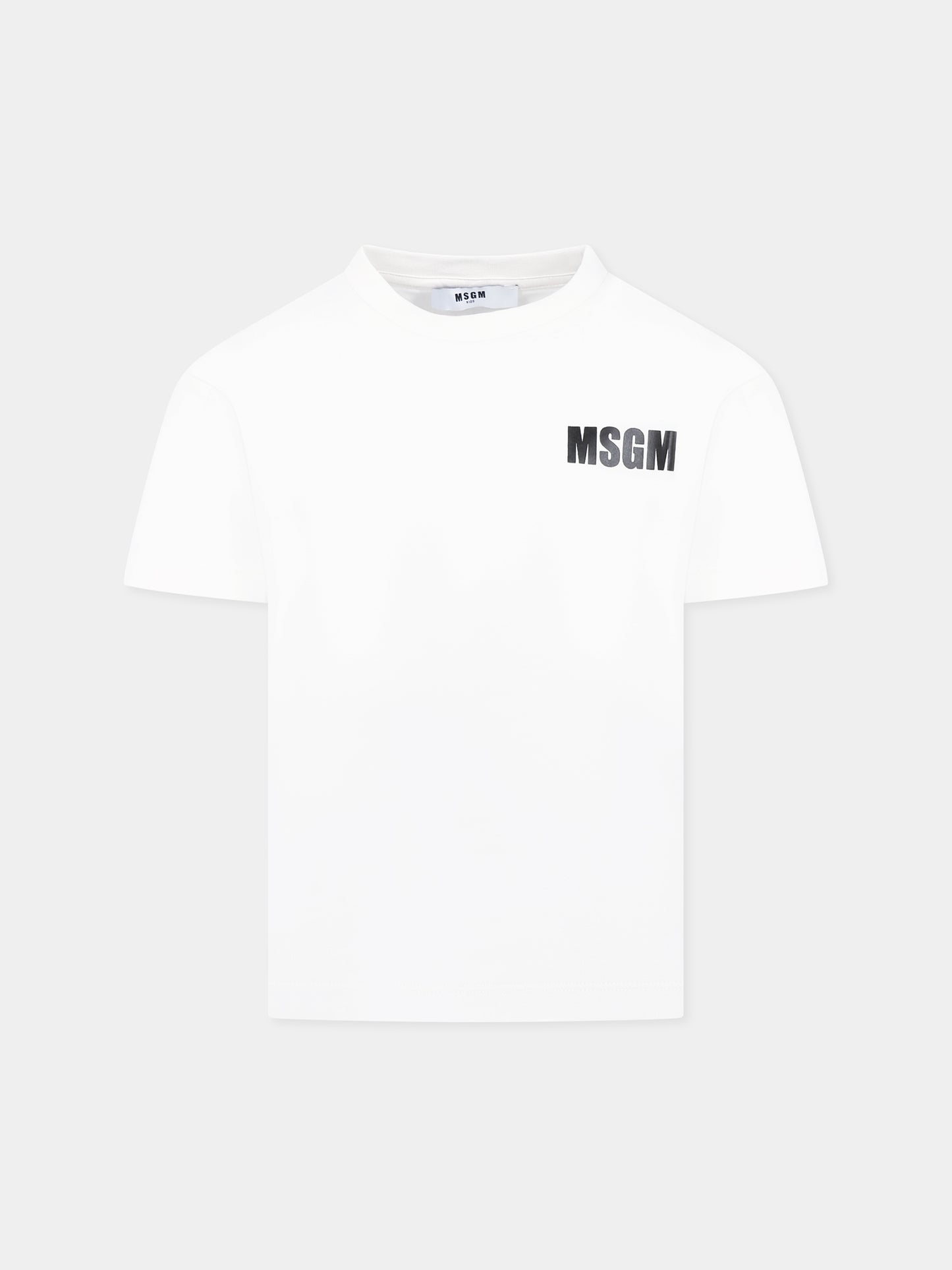 Ivory t-shirt for kids with logo