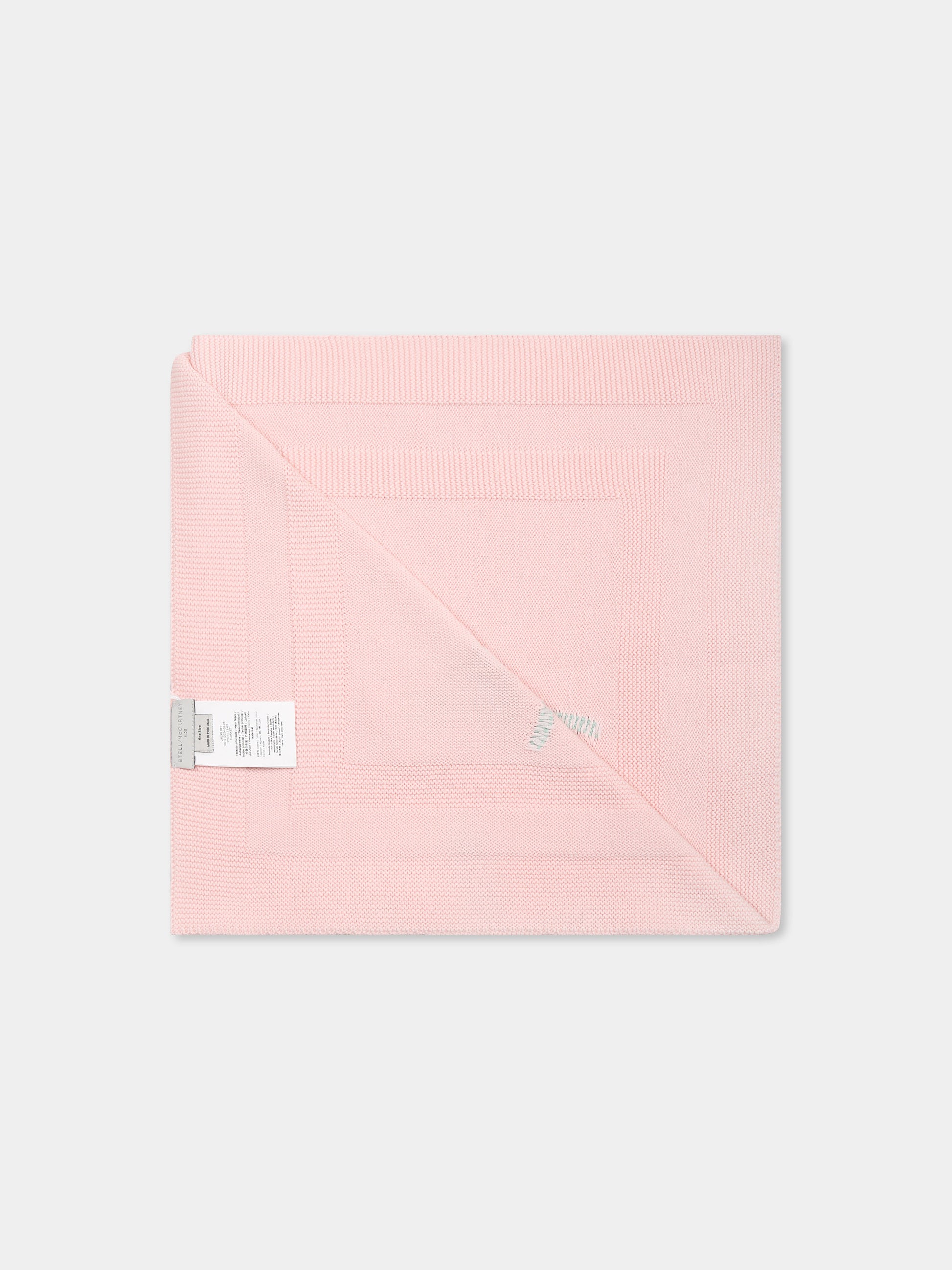 Coperta rosa per neonata con fiori,Stella Mccartney Kids,TW0010 Z2423 551