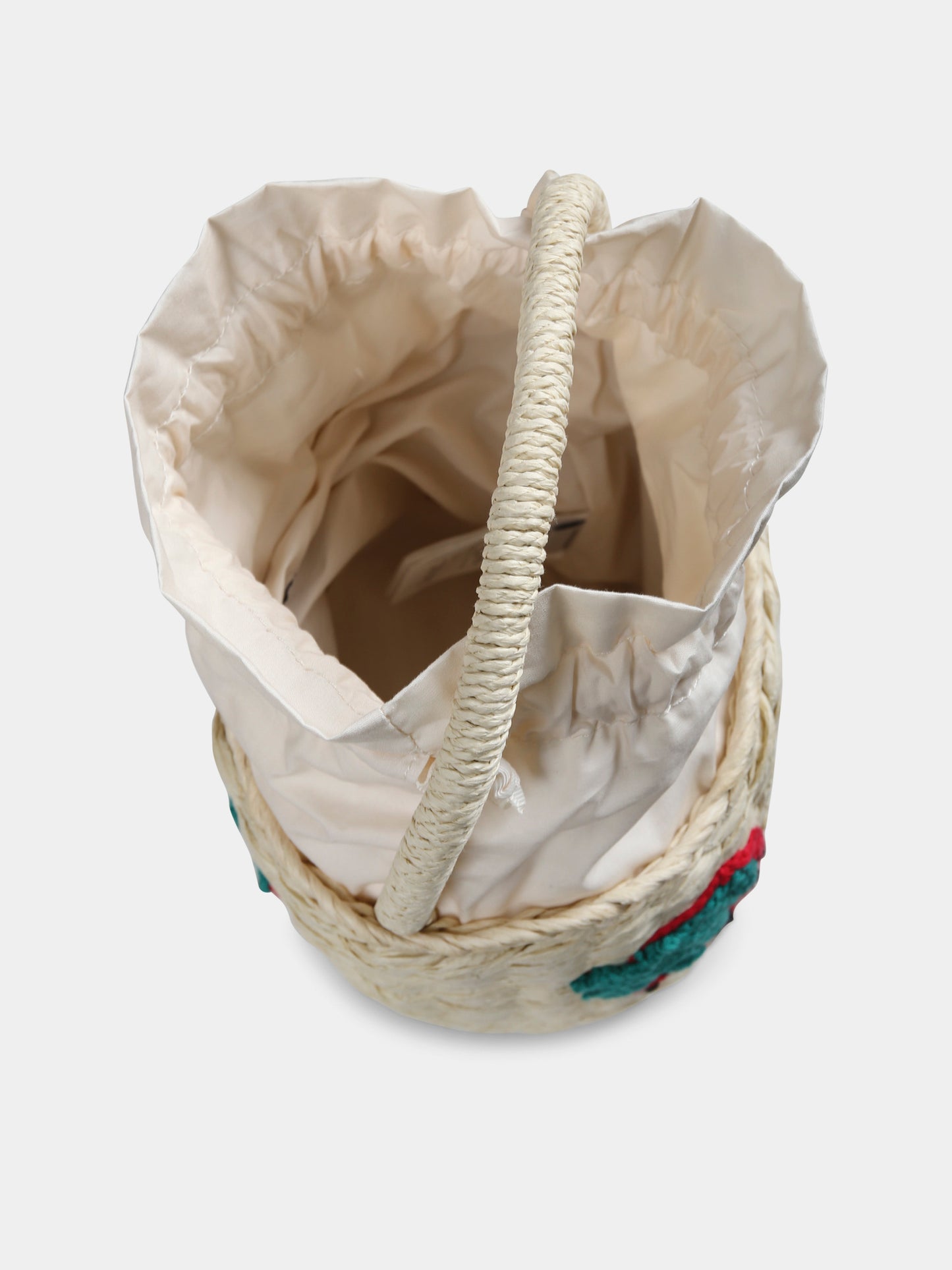 Borsa beige per bambina con fragole,Stella Mccartney Kids,TW0A48 Z2943 999