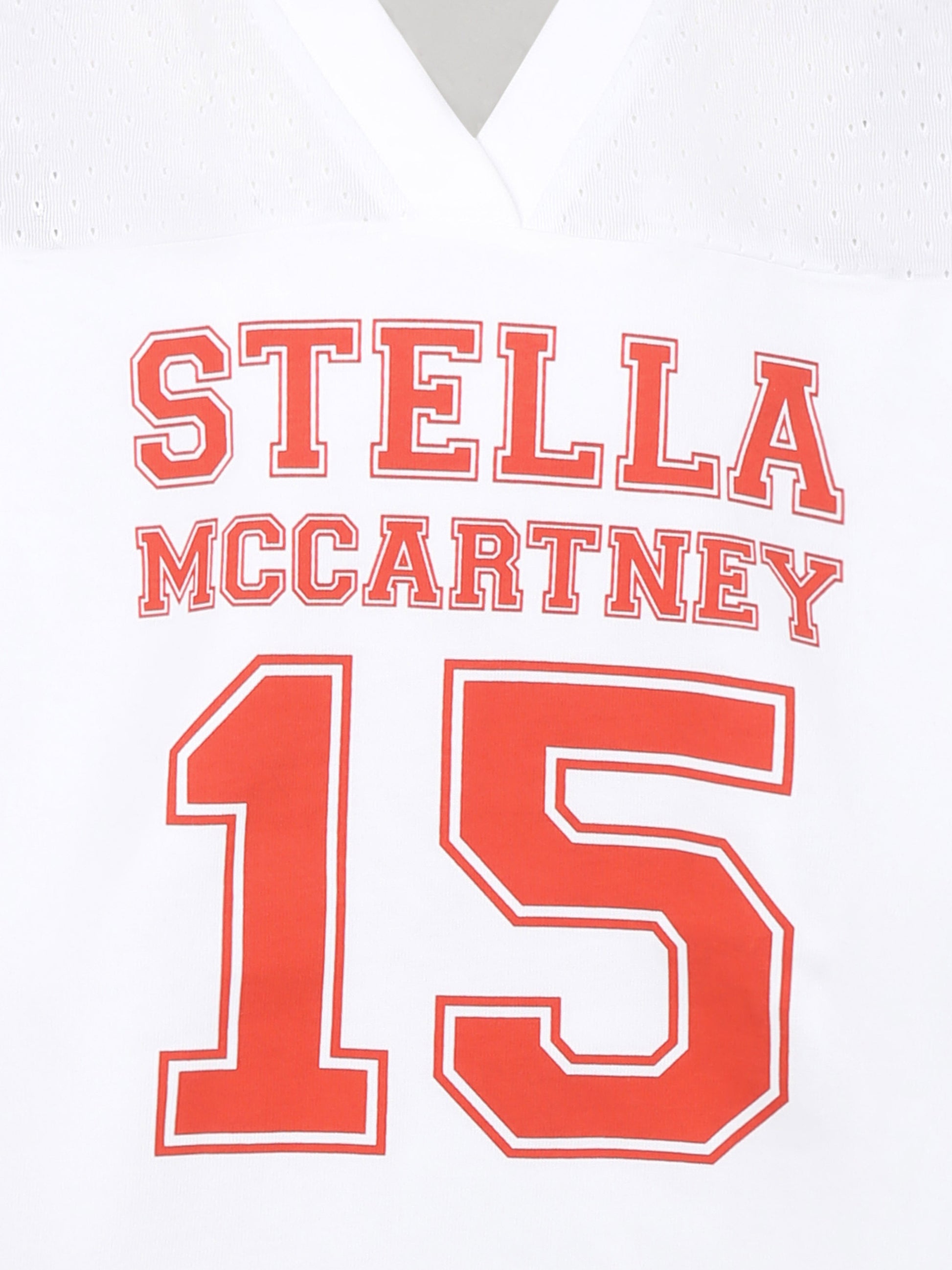 Vestito bianco per bambina con logo e numeri,Stella Mccartney Kids,TW1D41 Z2692 100