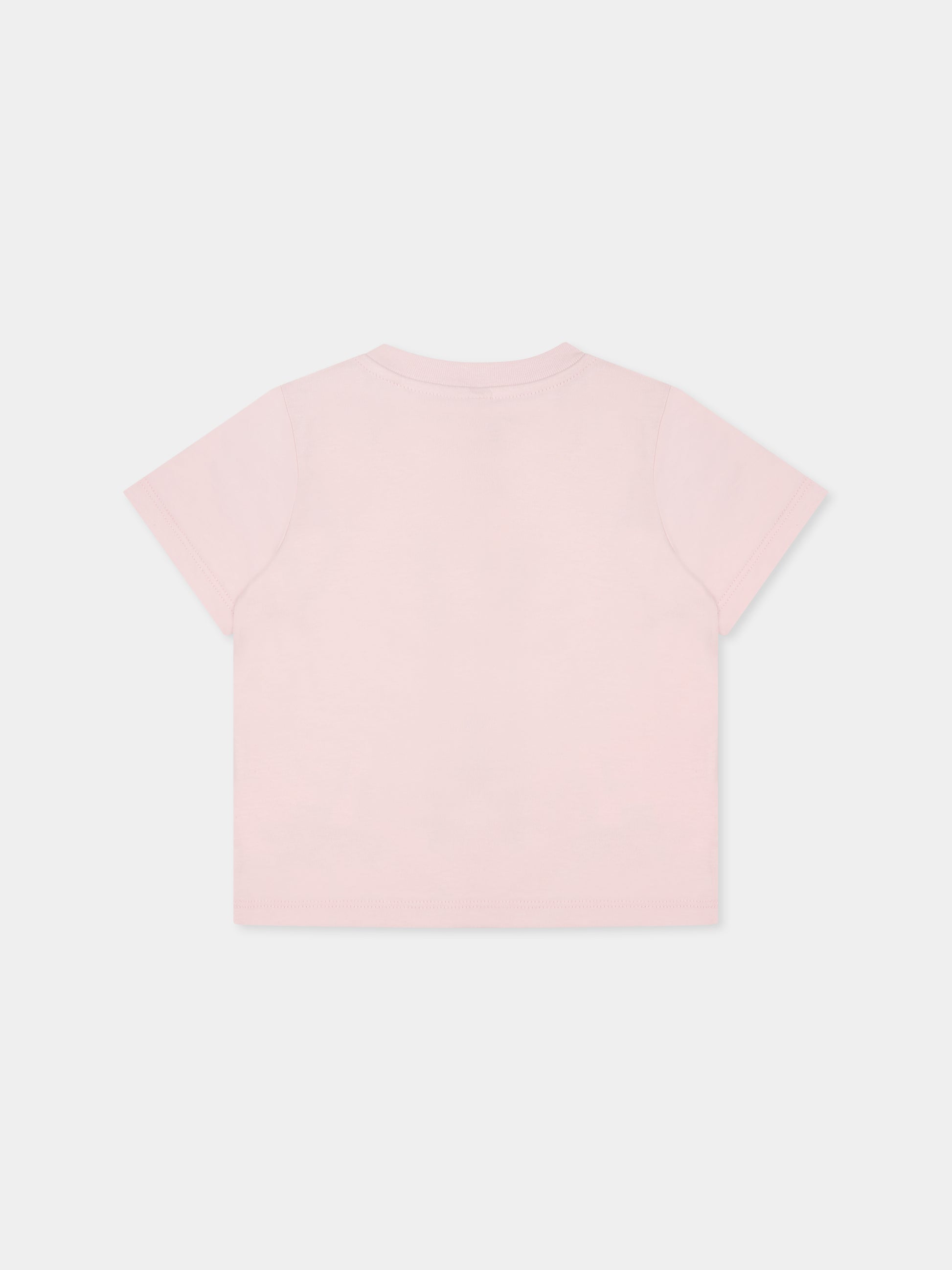 T-shirt rosa per neonata con gelato,Stella Mccartney Kids,TW8171 Z0434 545