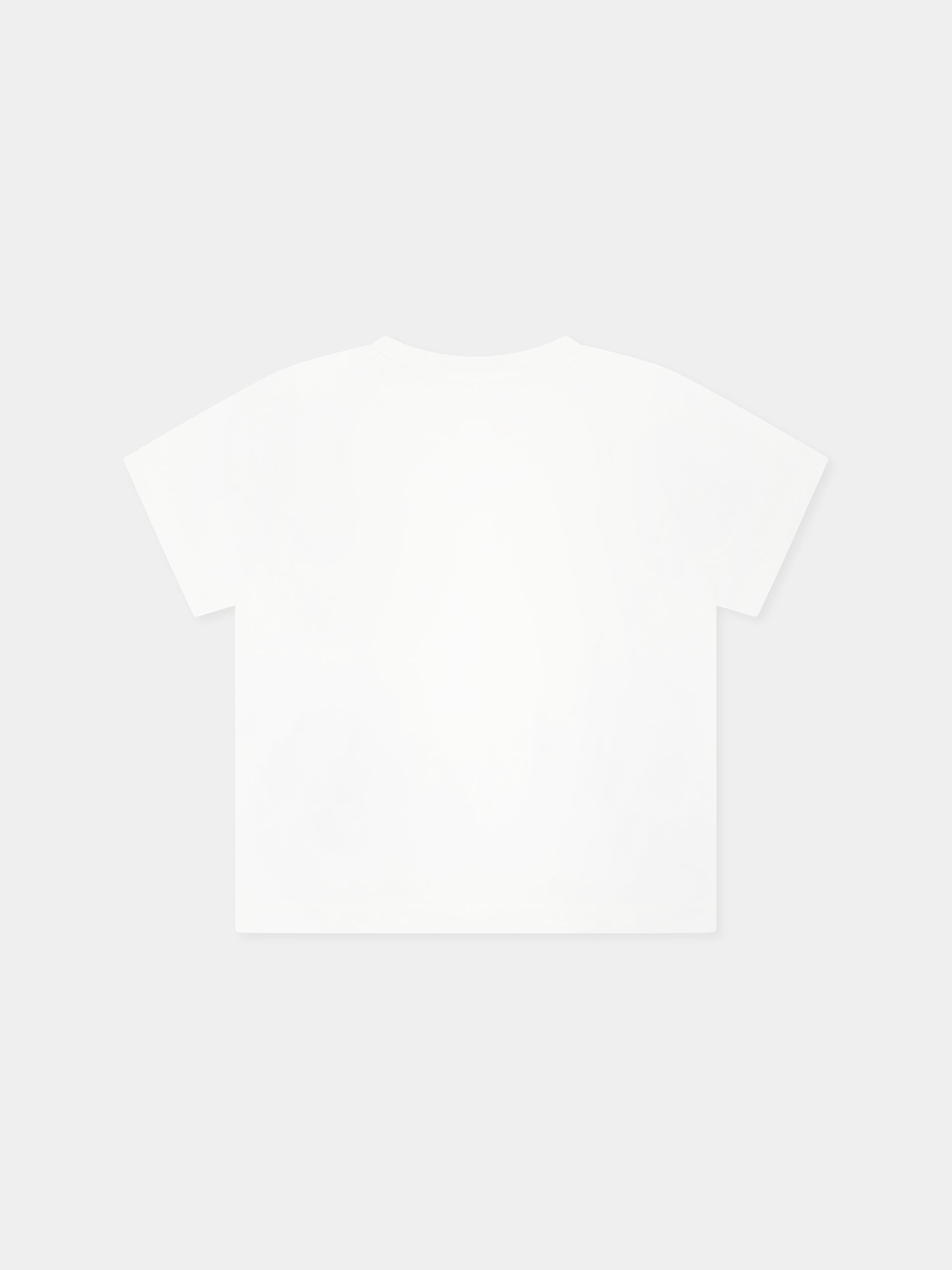 T-shirt bianca per neonato con rana,Stella Mccartney Kids,TW8541 Z0434 101