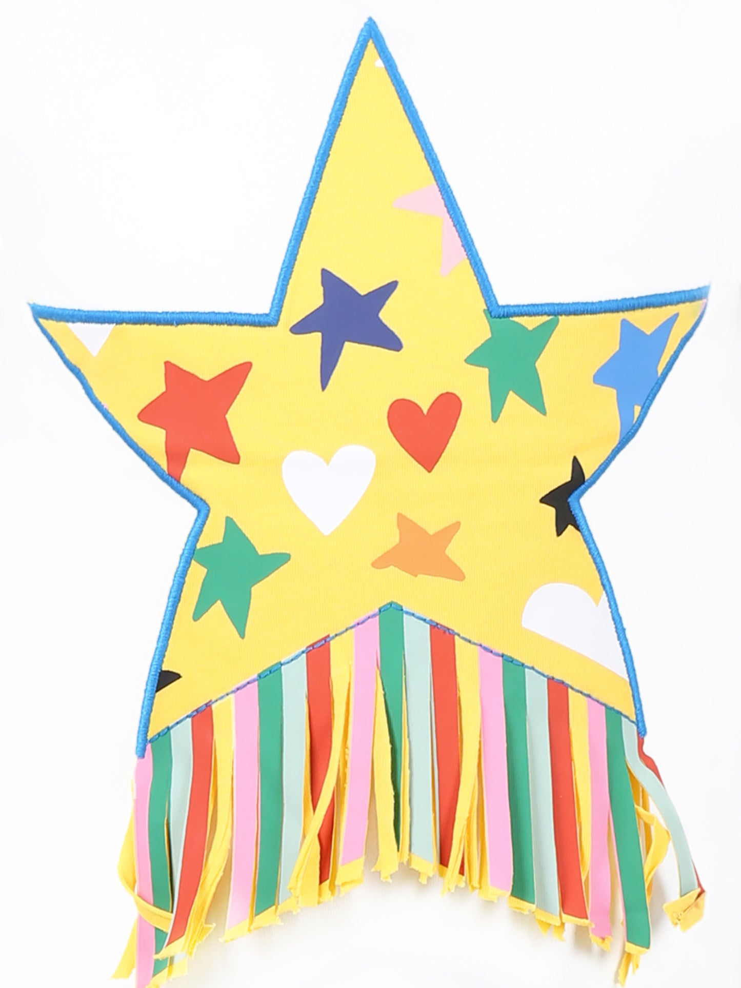 T-shirt bianca per bambina con stella,Stella Mccartney Kids,TW8B51 Z0434 101