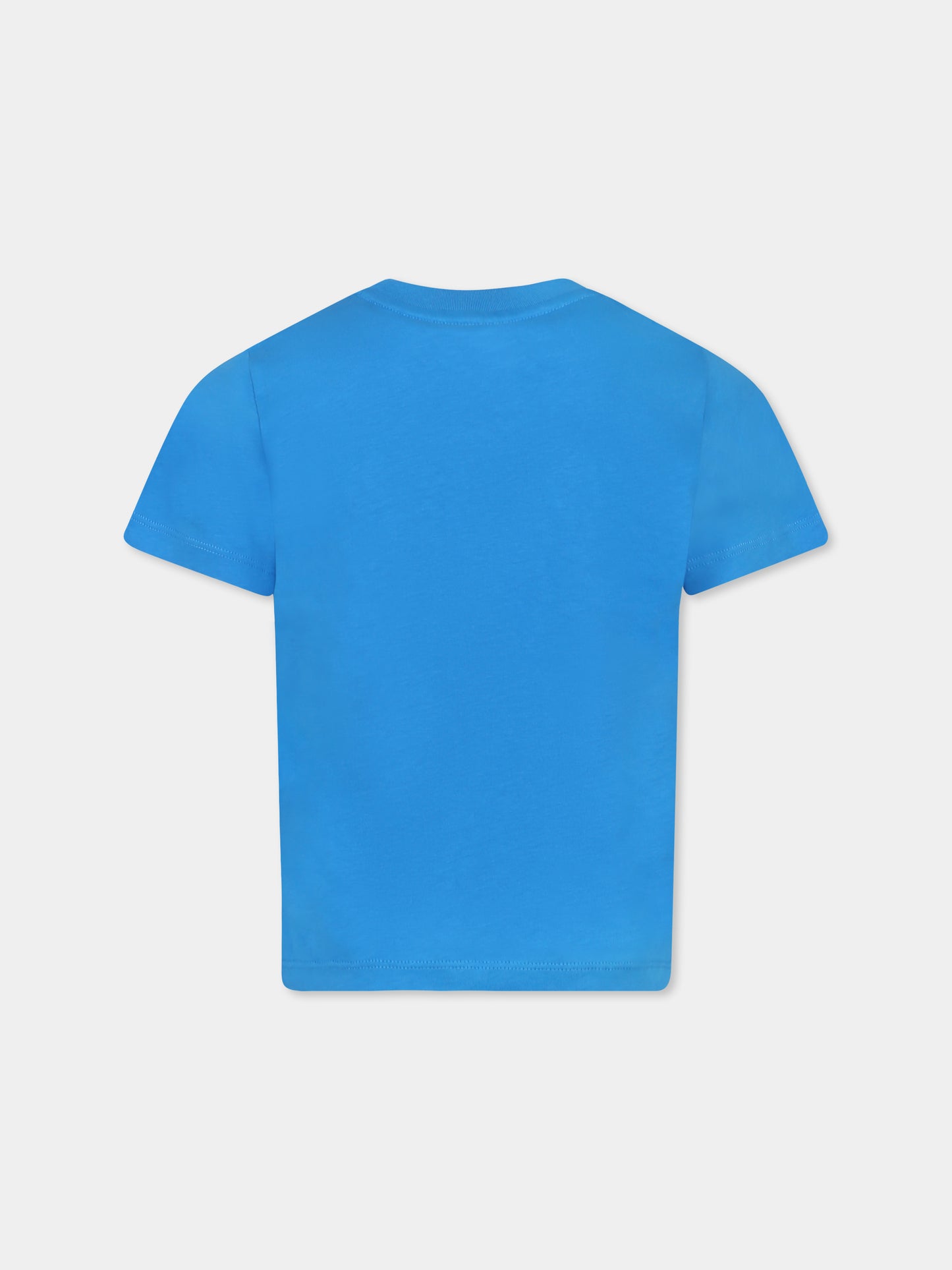 T-shirt azzurra per bambino con logo,Stella Mccartney Kids,TW8S41 Z0434 612