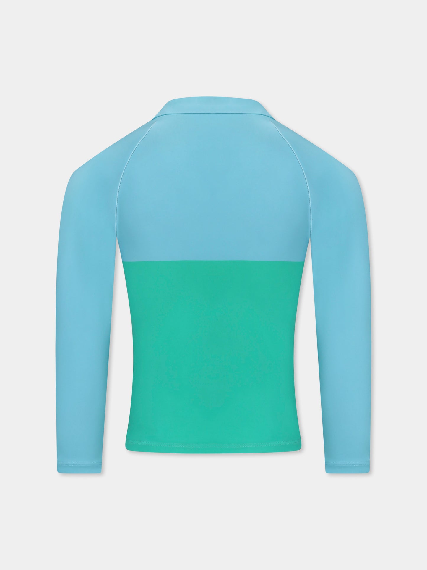 T-shirt Anti UV verde per bambino con rana,Stella Mccartney Kids,TWCP02 Z0157 60I