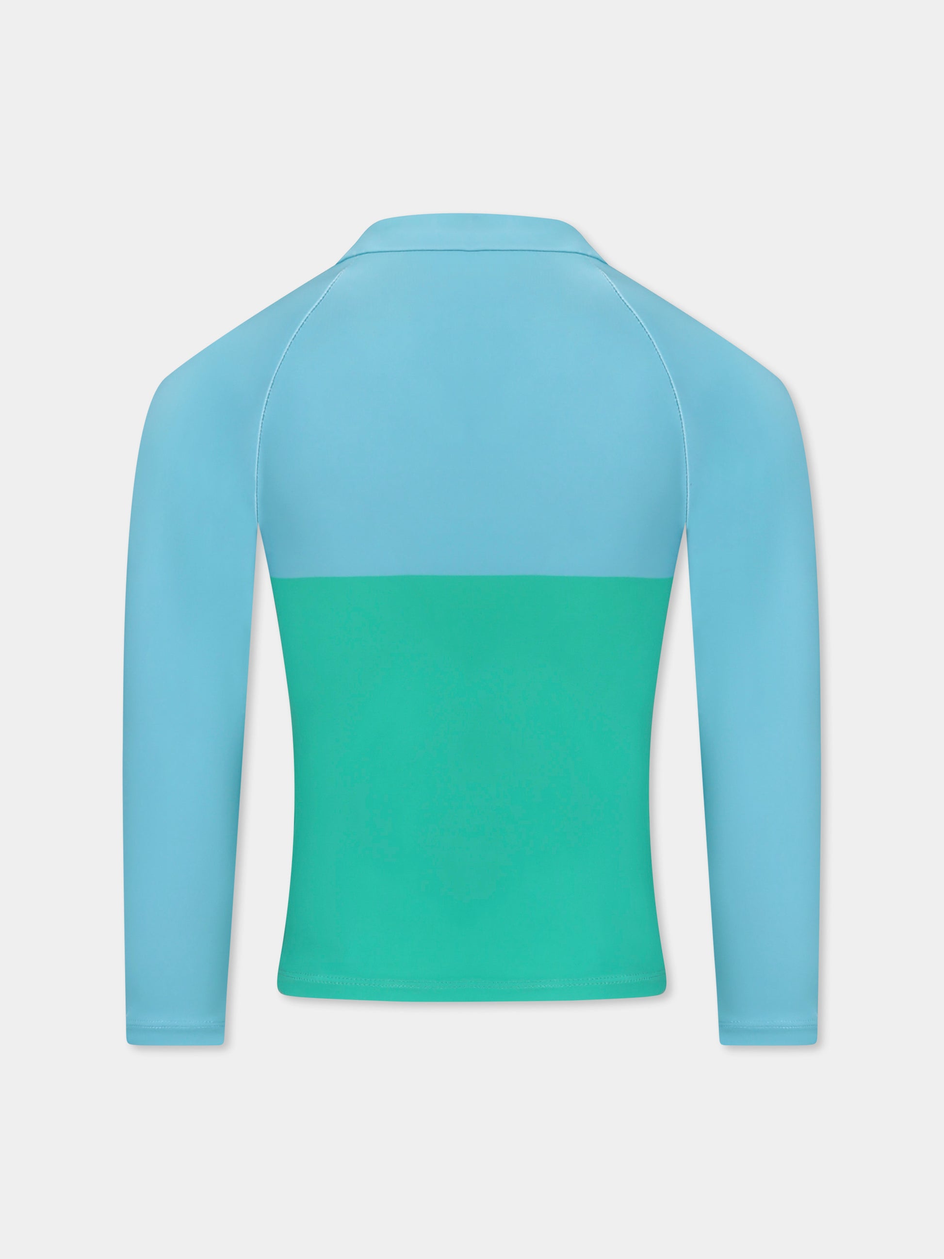 T-shirt Anti UV verde per bambino con rana,Stella Mccartney Kids,TWCP02 Z0157 60I