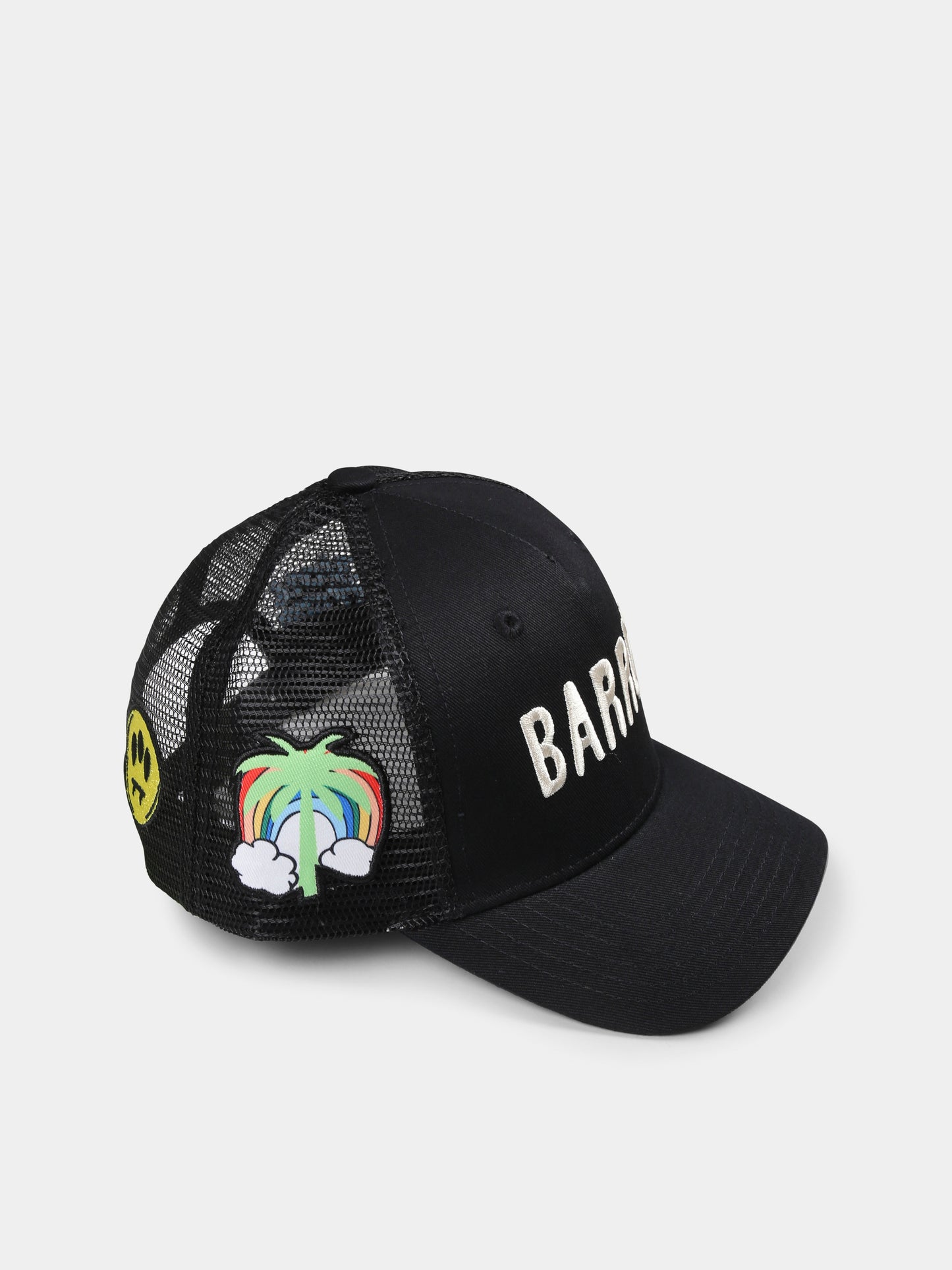 Cappello nero per bambini con logo e smile,Barrow,S5BKJUBC018 110