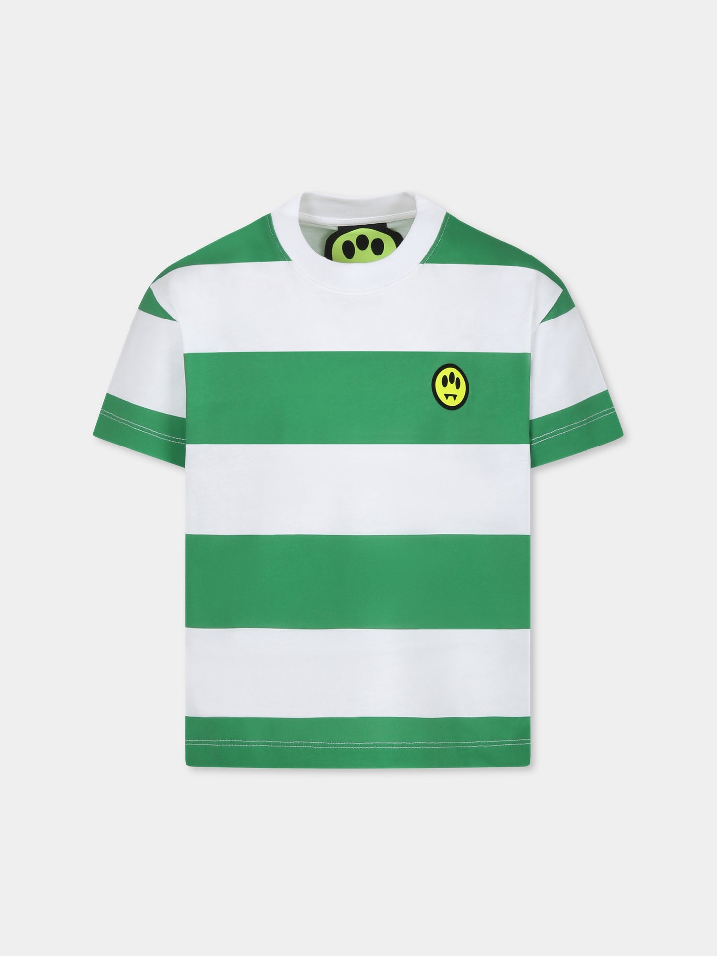 Multicolor t-shirt for kids with smiley and logo