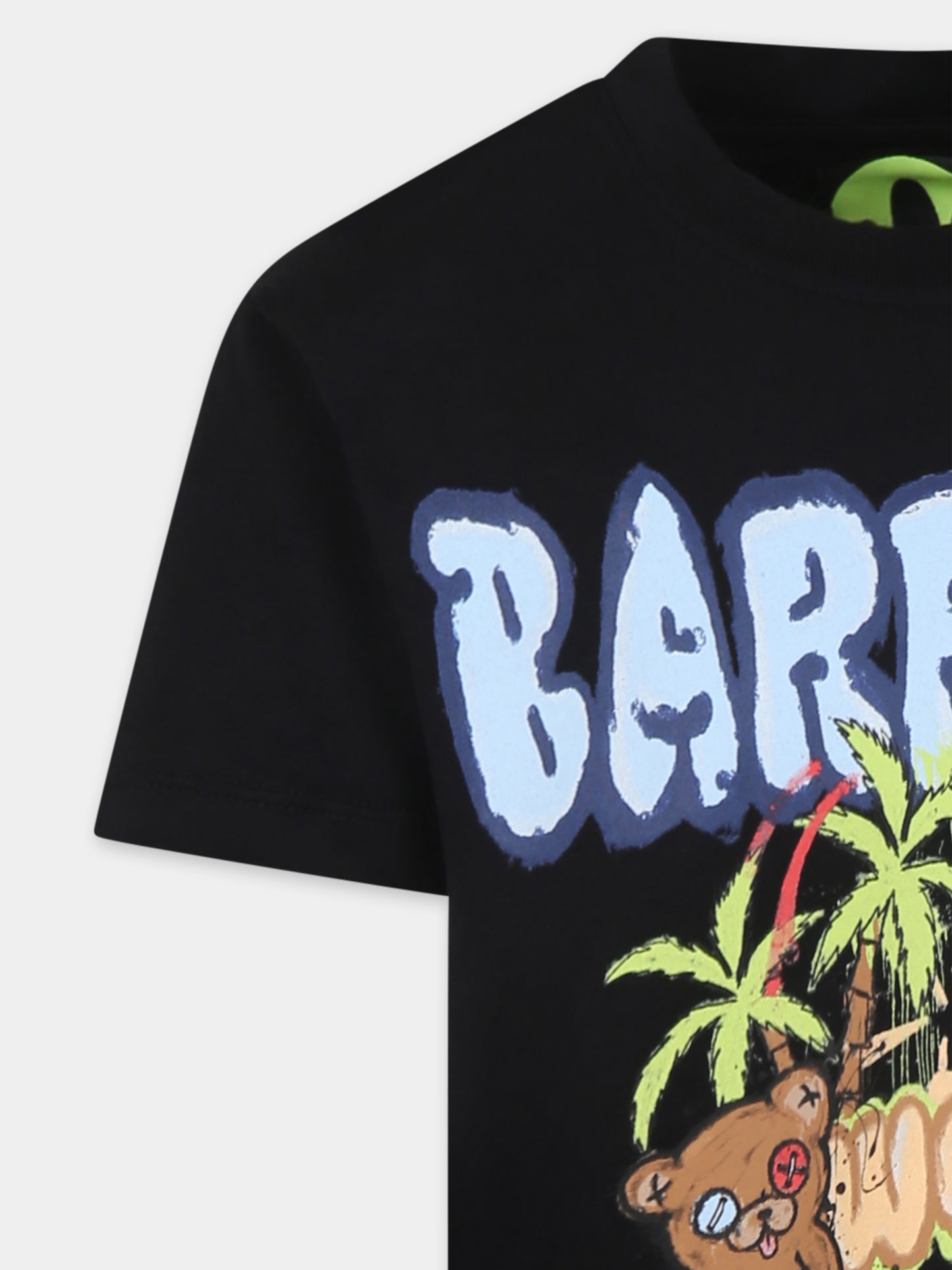 Black t-shirt for kids with logo