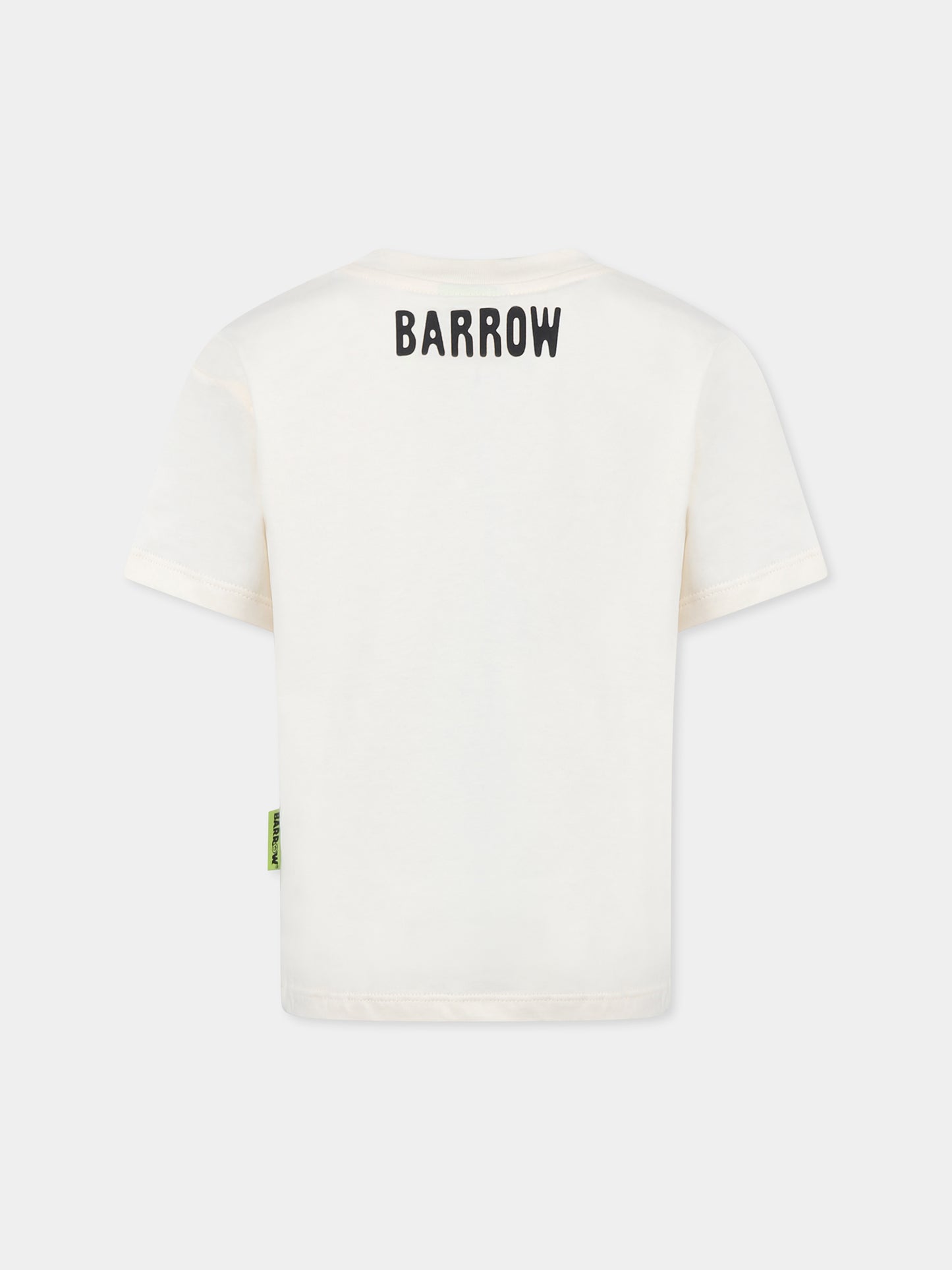 Ivory t-shirt for kids with logo