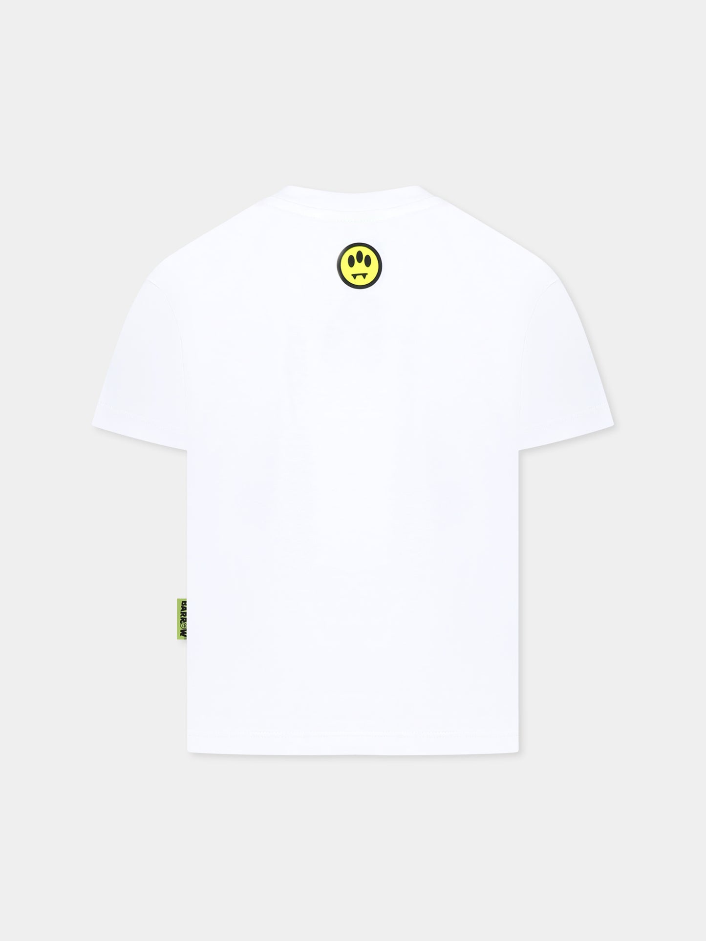 White t-shirt for kids with Bear print