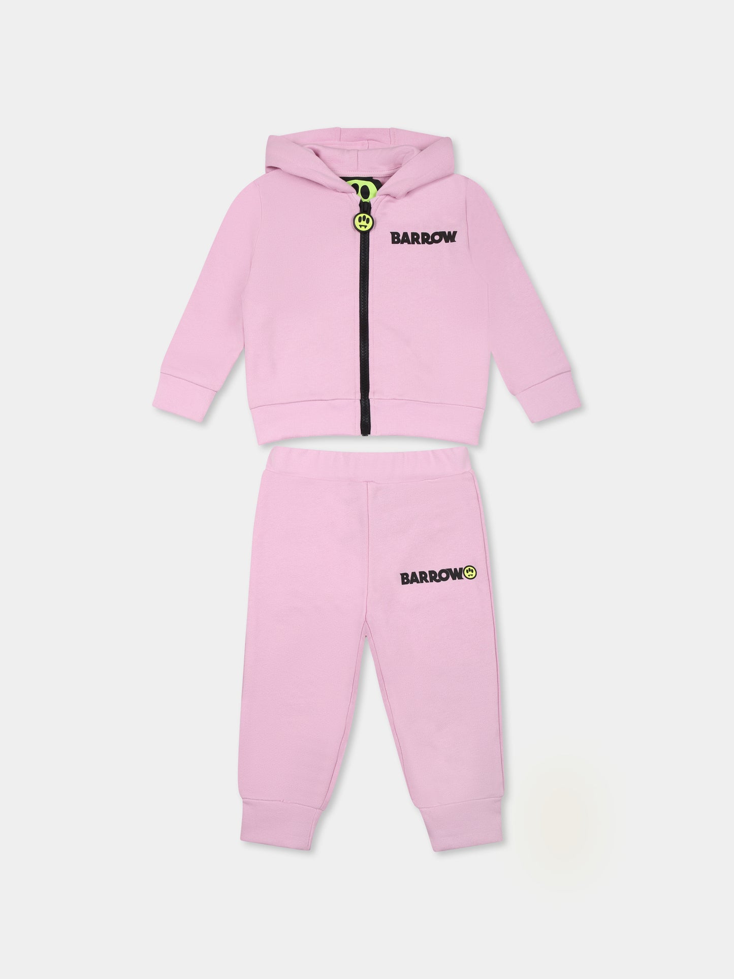 Completo rosa per neonata con logo,Barrow,S5BKNGSF200 BW014