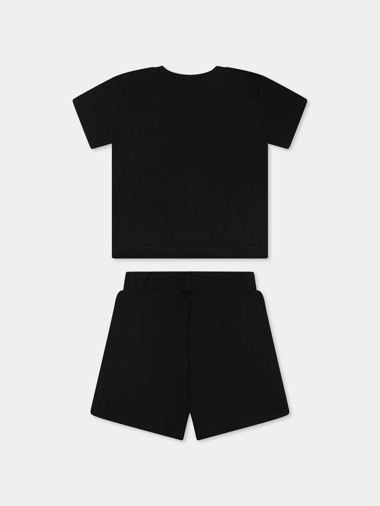 Completo nero per neonati con logo e smile,Barrow,S5BKUNTR159 110