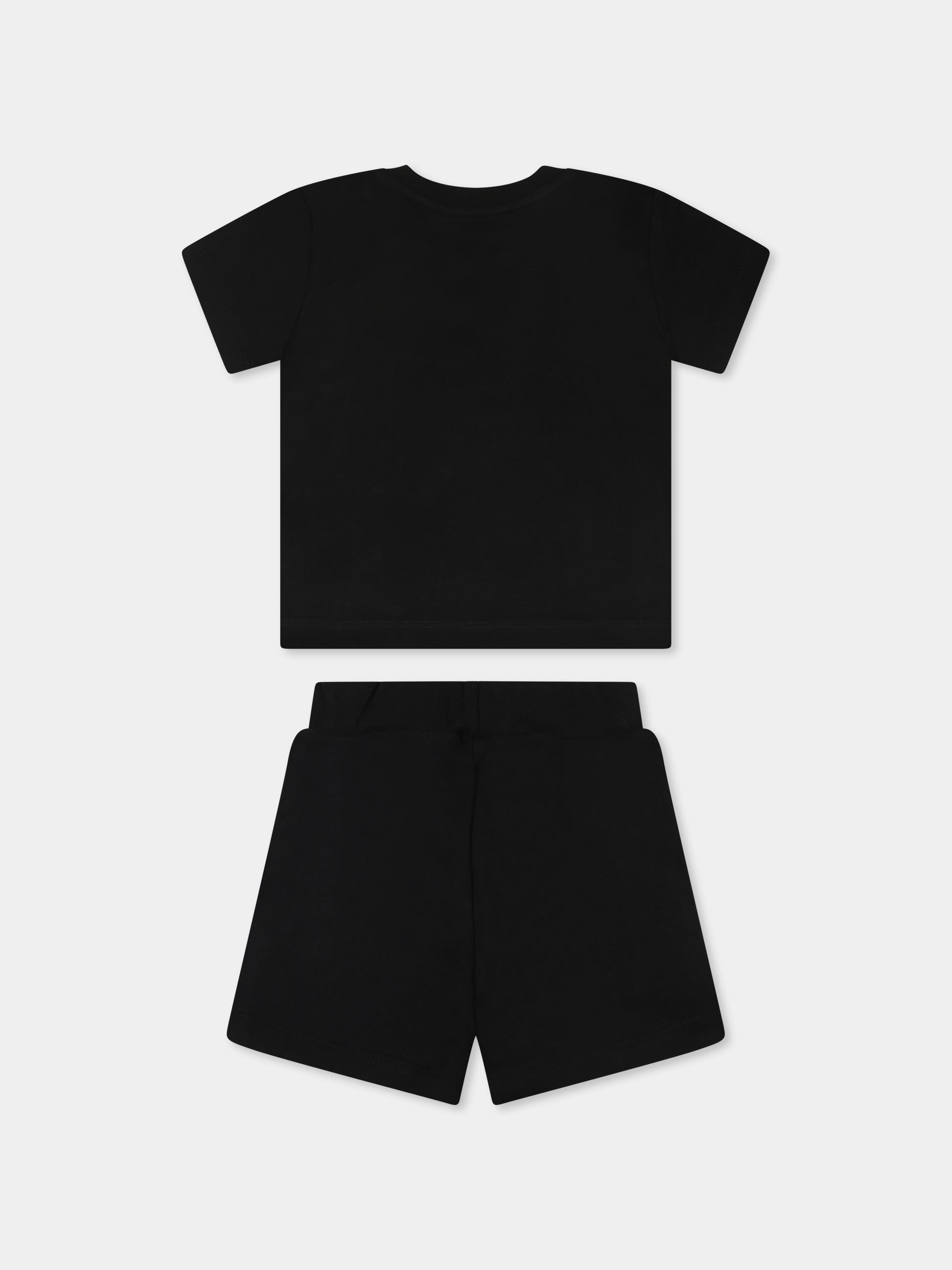 Completo nero per neonati con logo e smile,Barrow,S5BKUNTR159 110