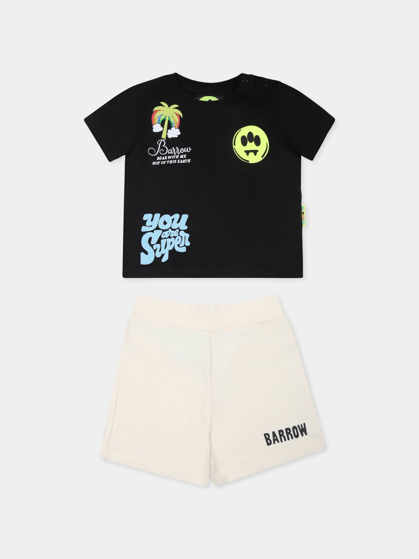 Completo multicolor per neonati con smile e stampa Bear,Barrow,S5BKUNTR162 110/38