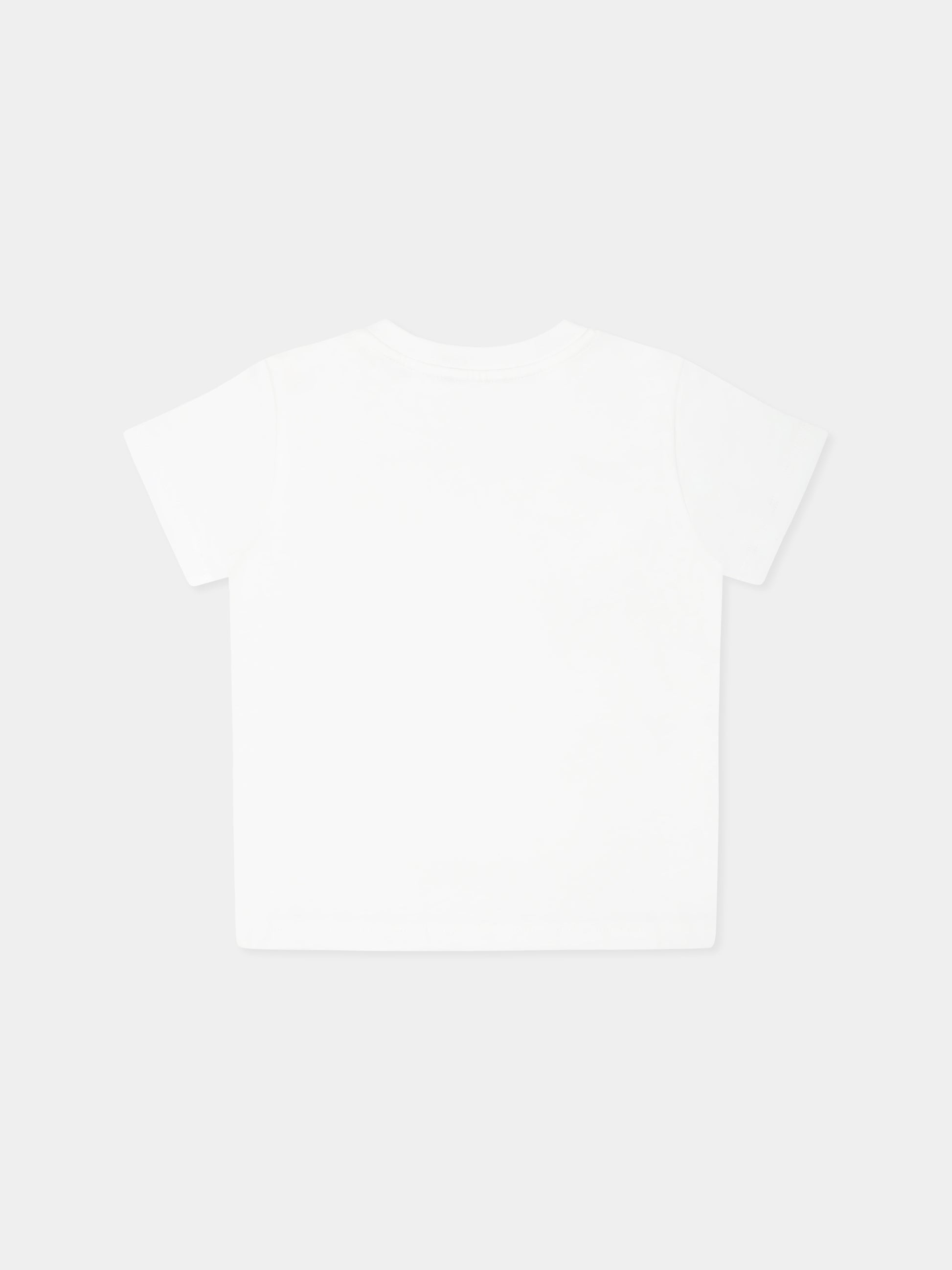 T-shirt bianca per neonata con motivo floreale,Etro,GW8031 Z2081 177