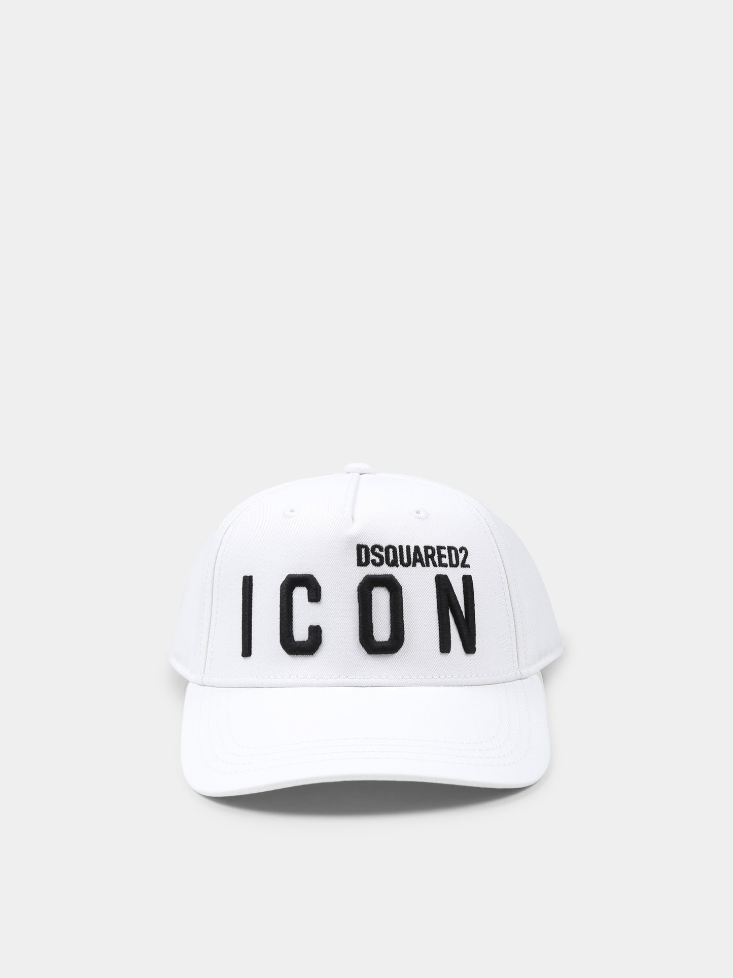White hat for boy with logo