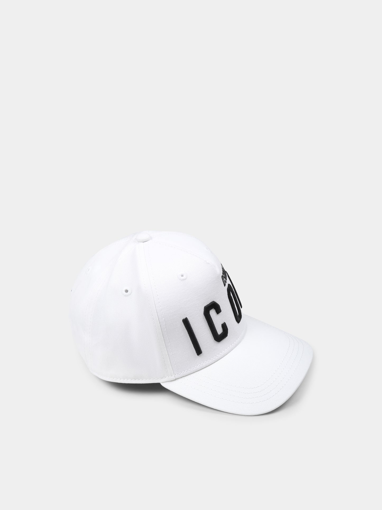 White hat for boy with logo