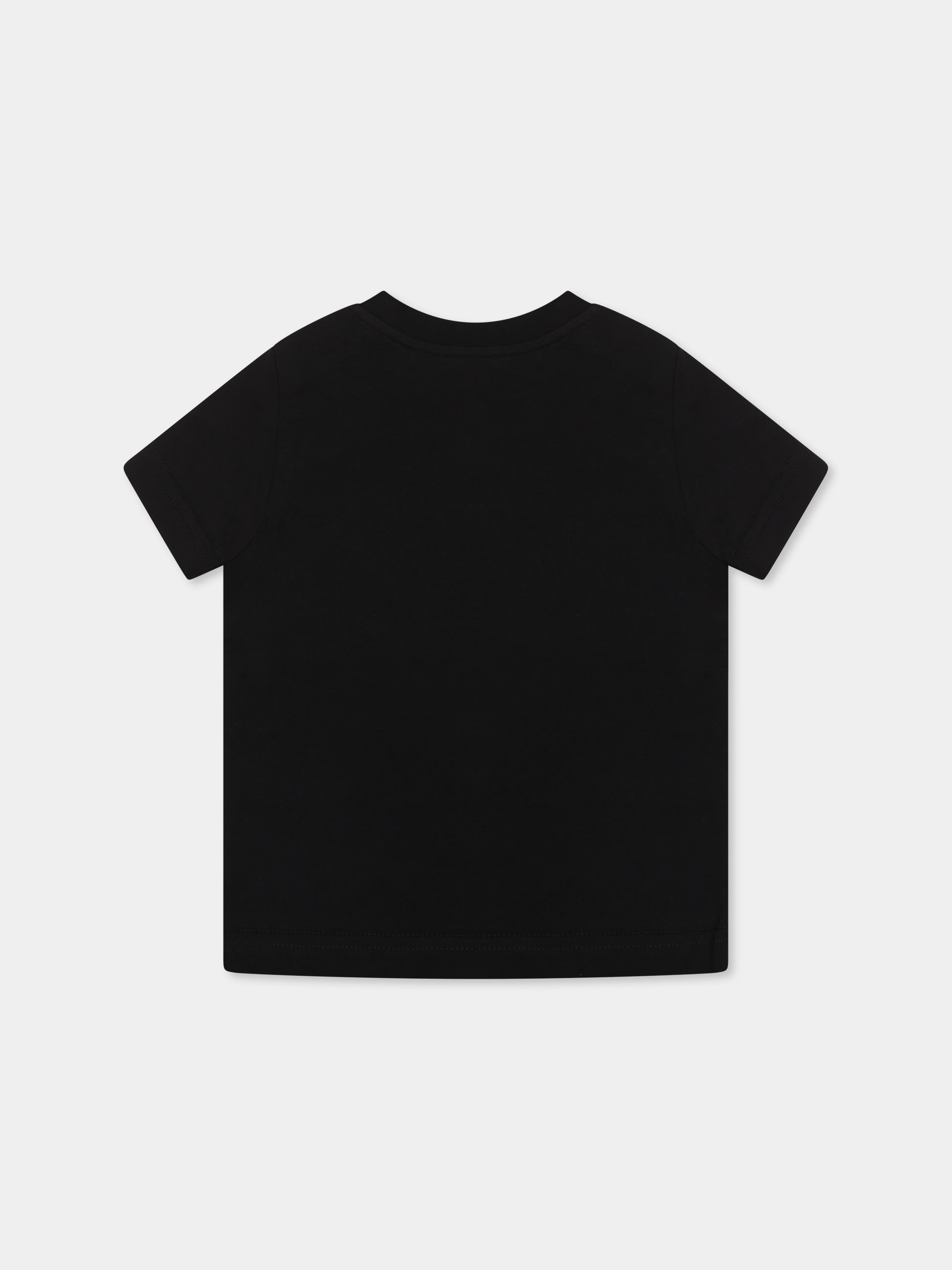 T-shirt nera per neonato con logo,Dsquared2,DQ2857 D0015 D2T1156B DQ900