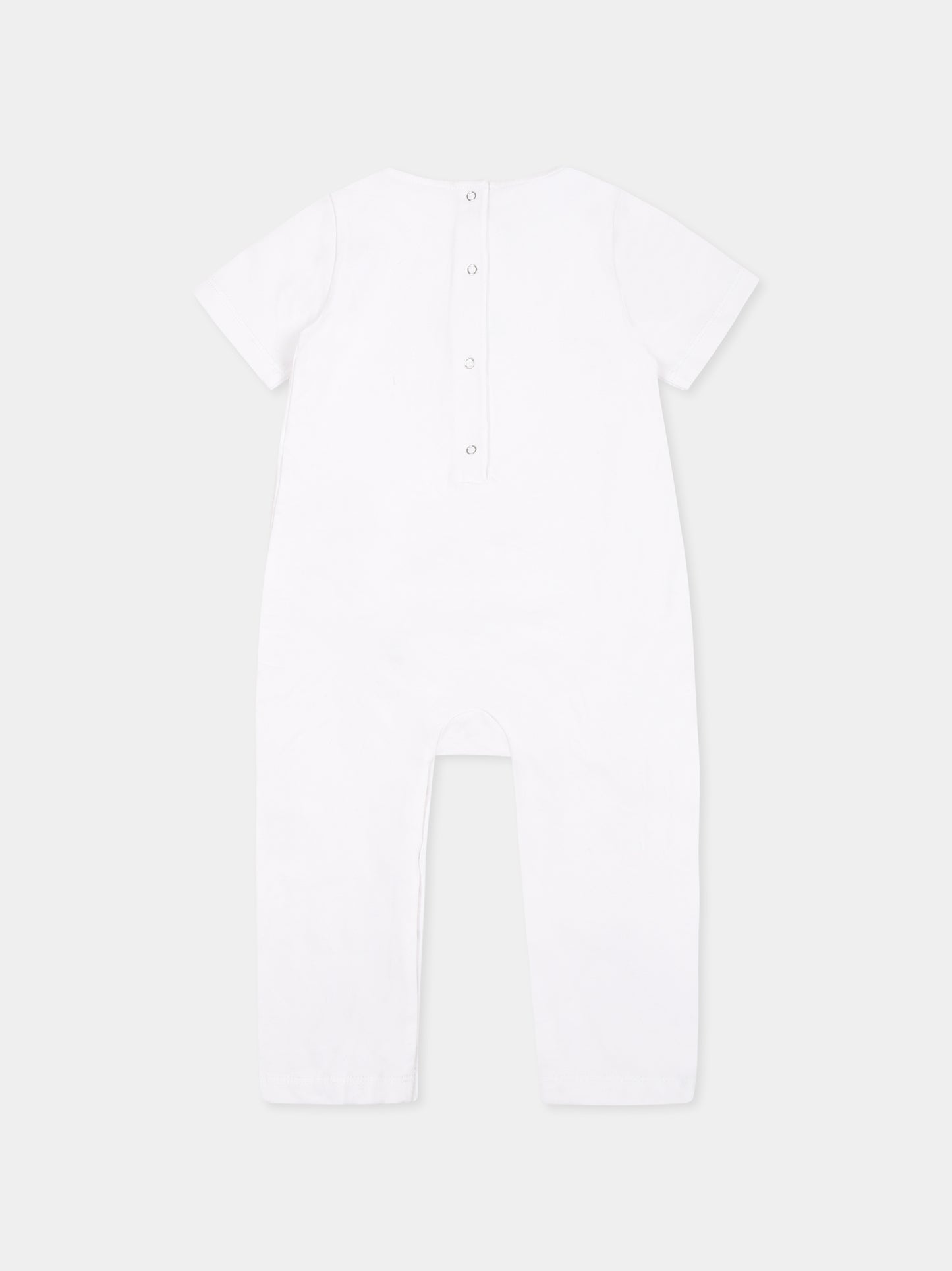 Pagliaccetto bianco per neonato con logo nero,Dsquared2,DQ2878 D008J D2U176B DQ100