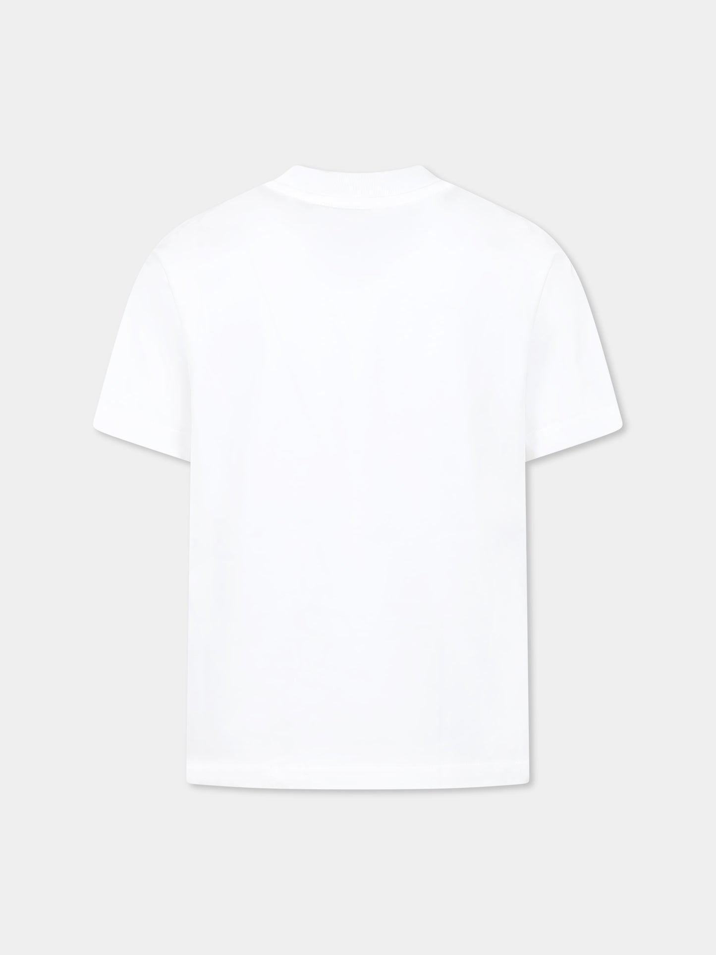 T-shirt bianca per bambino con logo nero,Dsquared2,DQ2941 D00XM D2T1163U DQ100