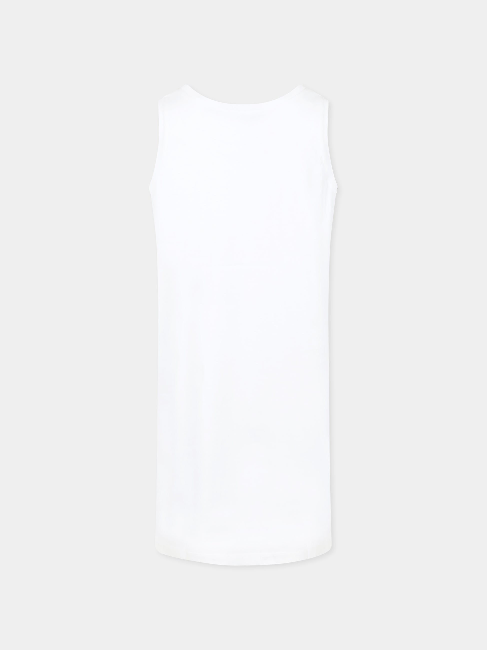 Copricostume bianco per bambina con logo nero,Dsquared2,DQ2972 D00XM D2MCU12F DQ100