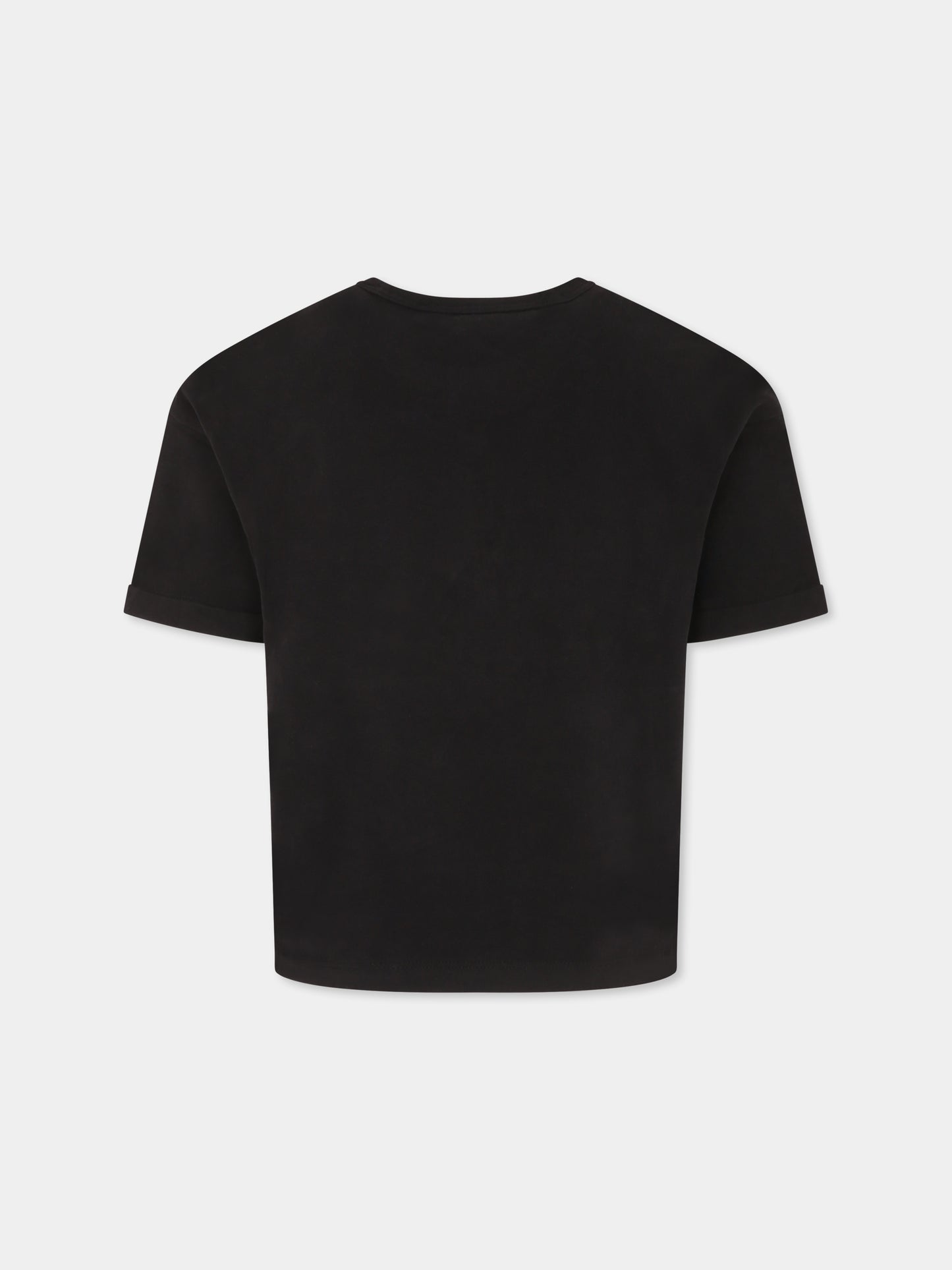 T-shirt nera per bambina con logo,Calvin Klein Kids,25S CKIG0IG02861J IG0IG02861 BEH