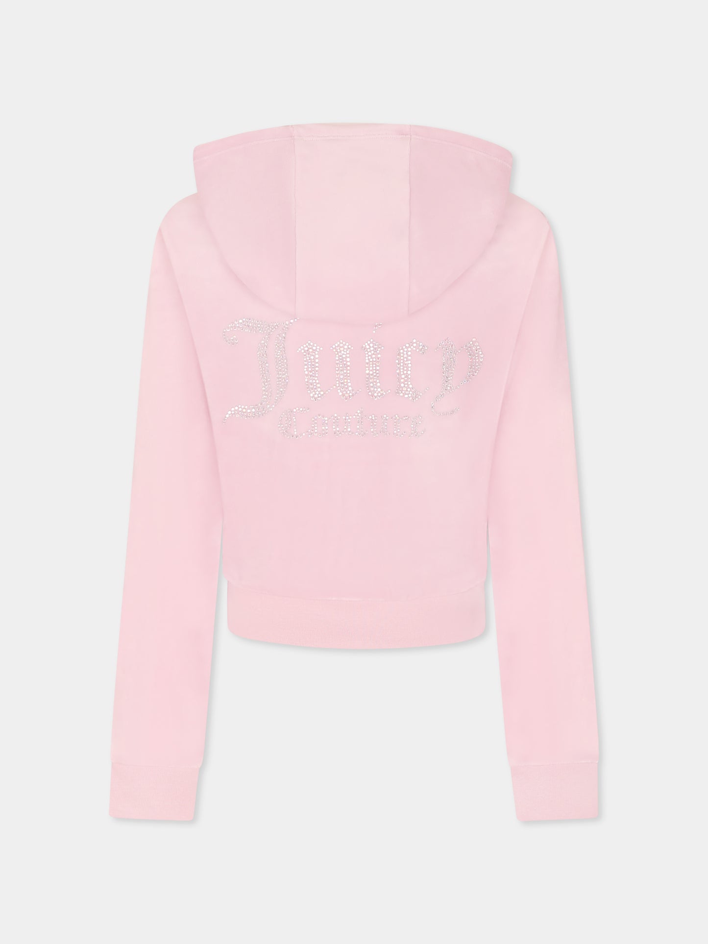 Felpa viola per bambina con logo di strass,Juicy Couture,25S JCJBX6358 JBX6358 Y8U