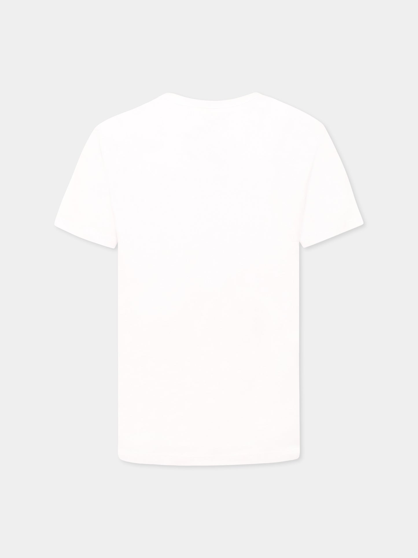 T-shirt bianca per bambina con logo di strass,Juicy Couture,NOS JCJBX6409 JBX6409 002