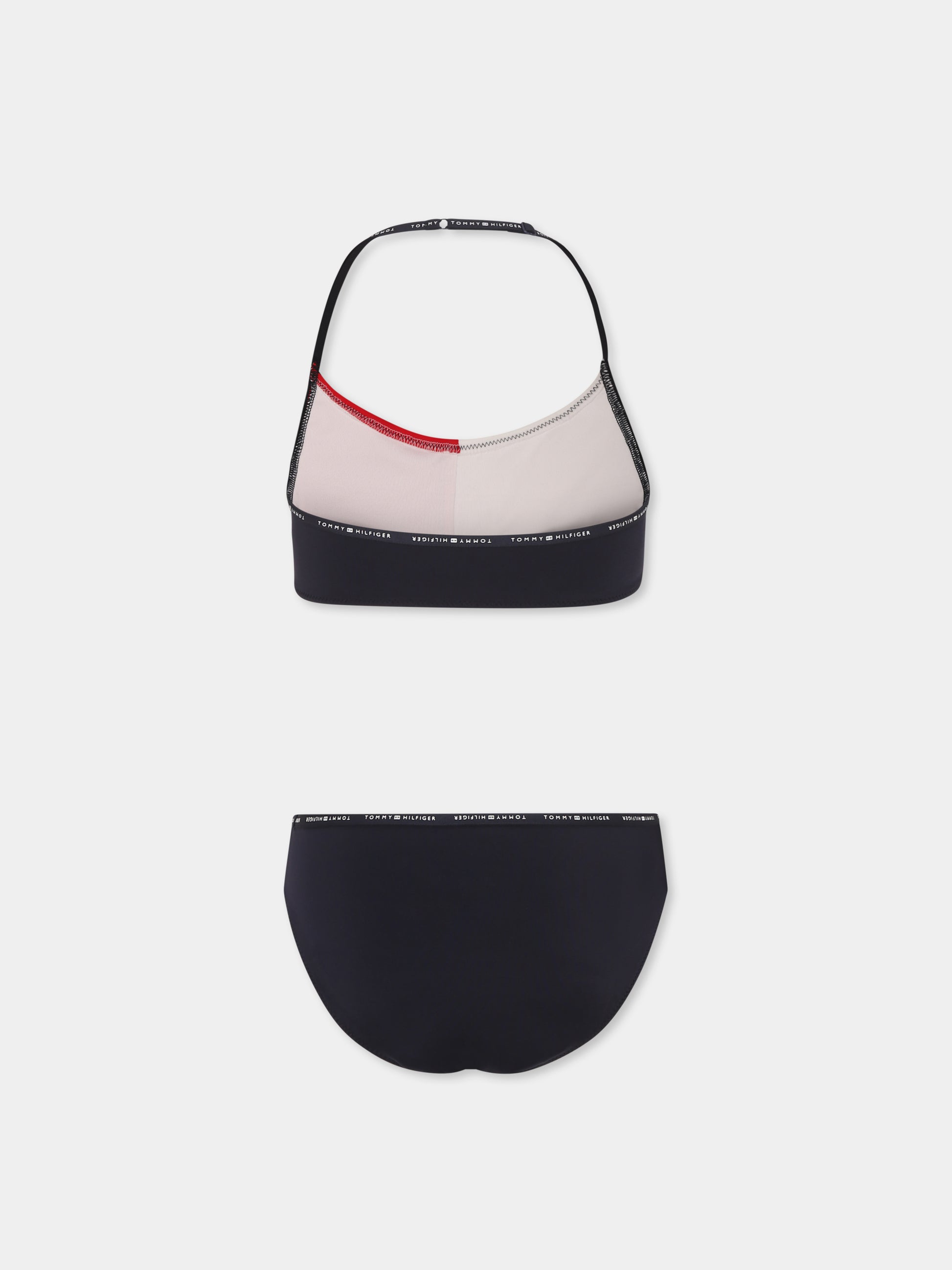 Bikini multicolor per bambina con logo,Tommy Hilfiger Junior,25S TAUG0UG00718 UG0UG00718 DW5