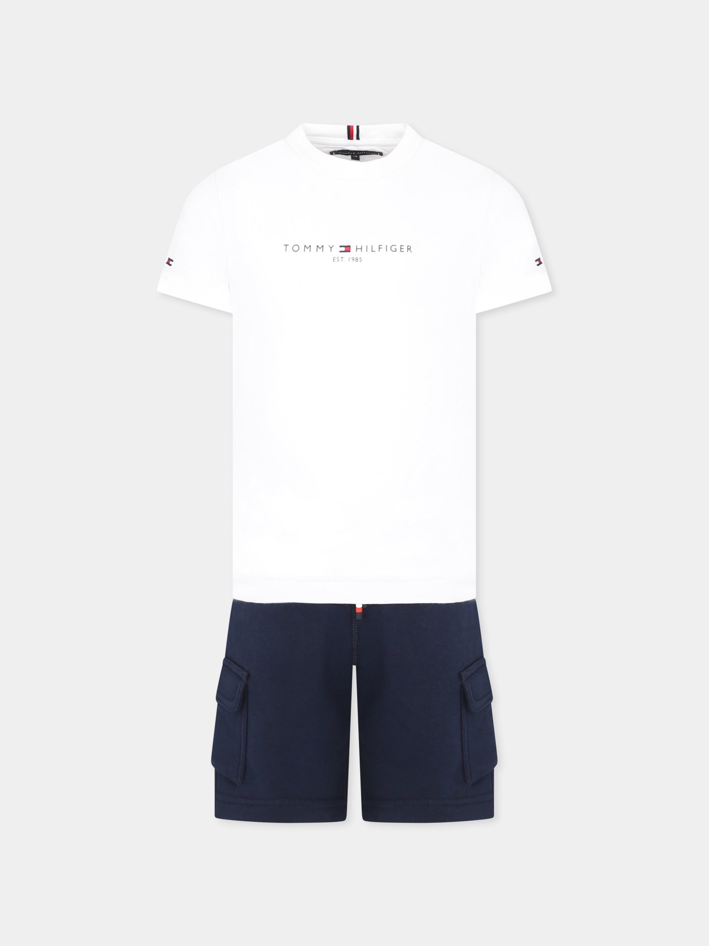 Completo multicolor per bambino con logo,Tommy Hilfiger Junior,25S THKB0KB09661J KB0KB09661 YBR