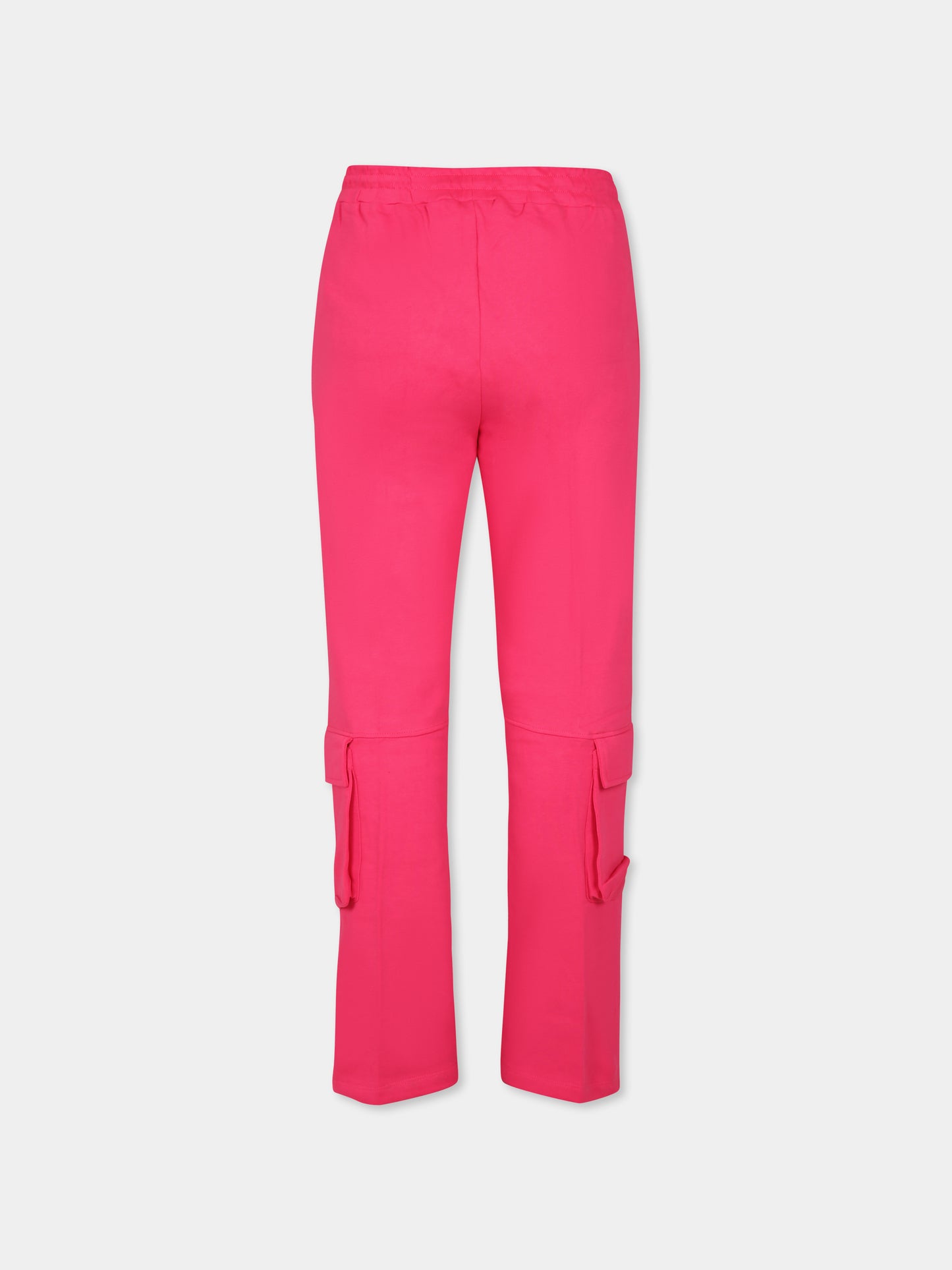 Pantaloni fucsia per bambina con logo,Diadora Kids,S4DIJGFP114 044