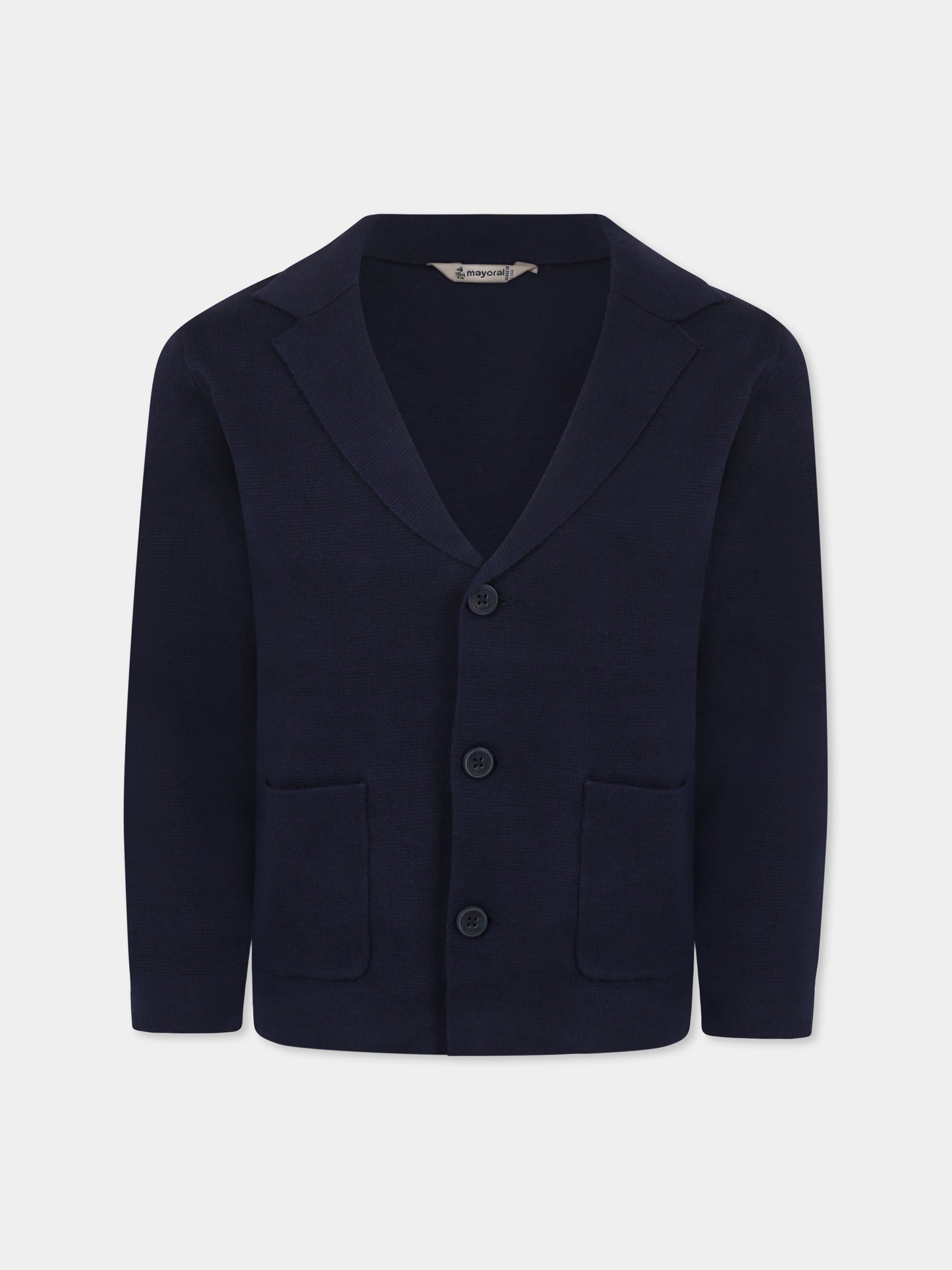 Cardigan blu per bambino,Mayoral,3418 033