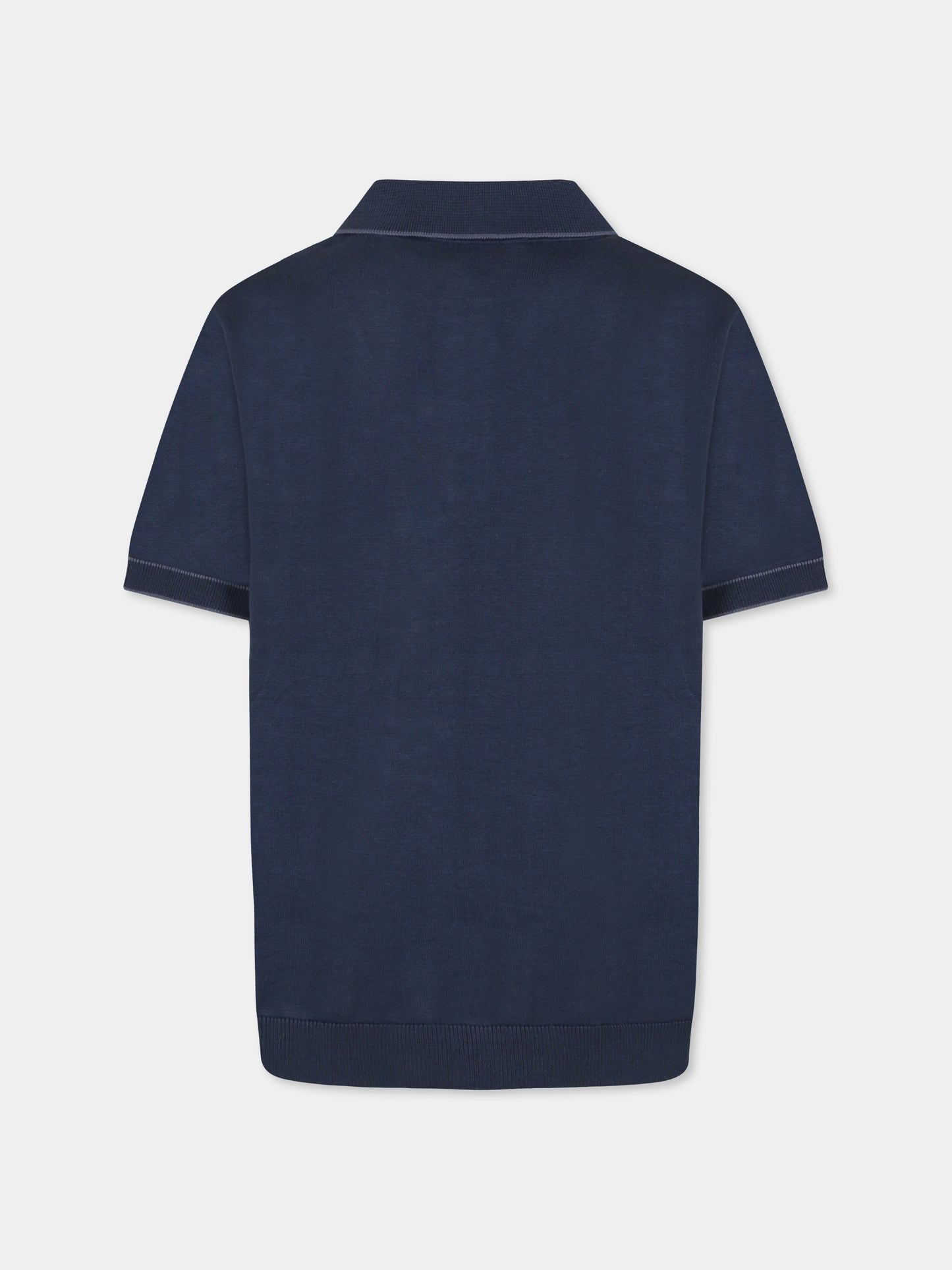 Polo blu per bambino con logo,Mayoral,6129 024