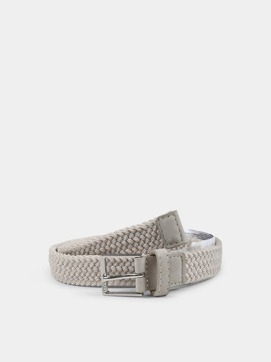 Beige belt for boy