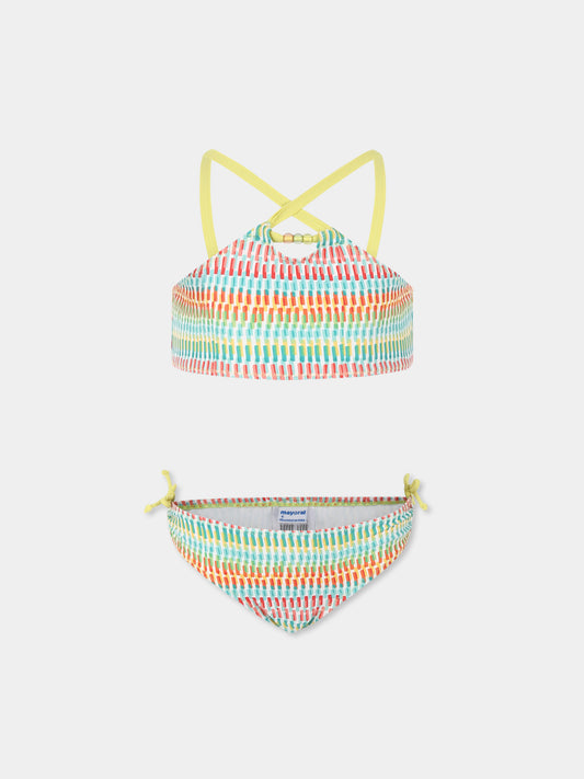 Multicolor bikini for girl print