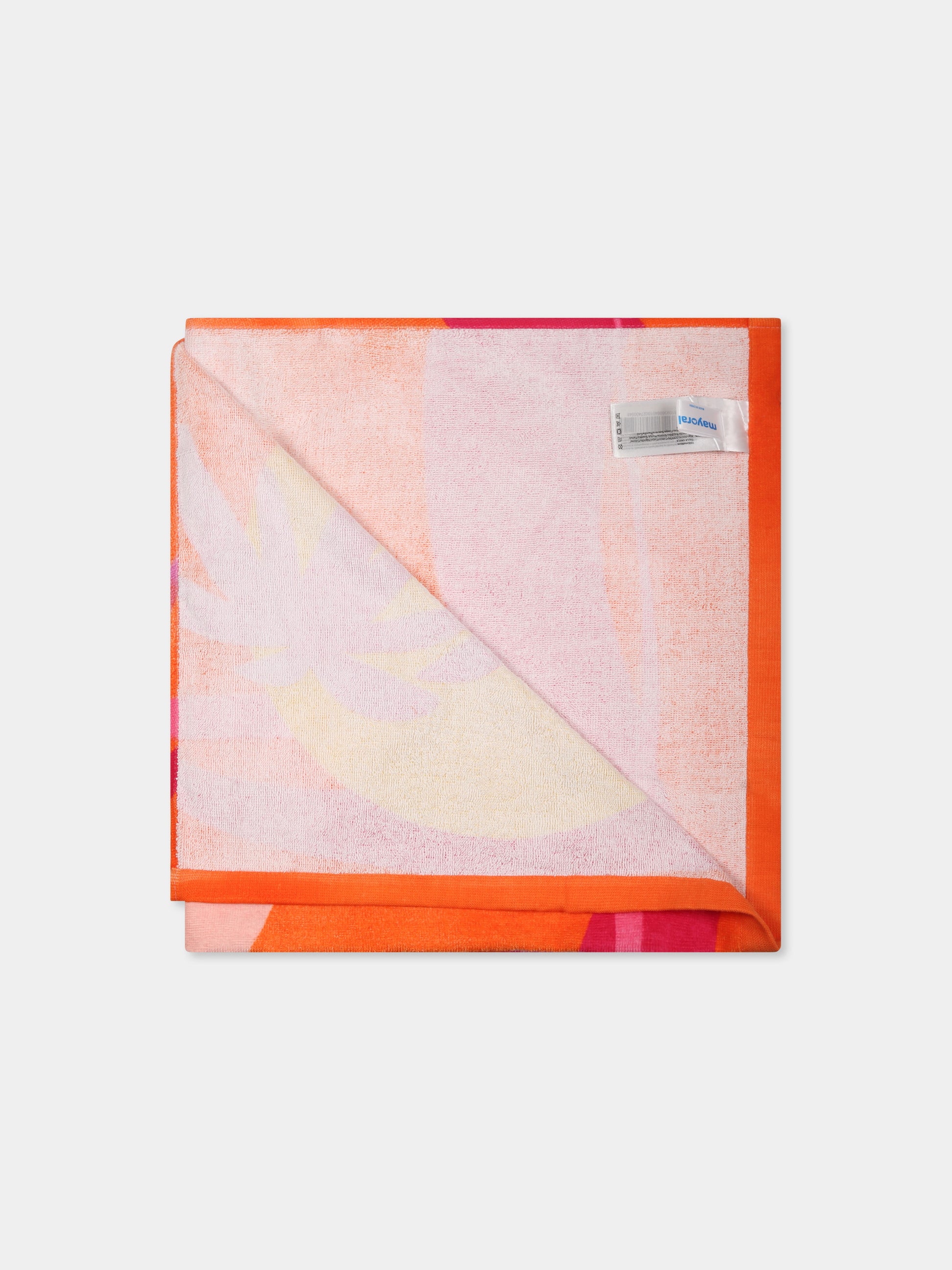 Telo mare rosa per bambina con stampa bambina,Mayoral,10936 064