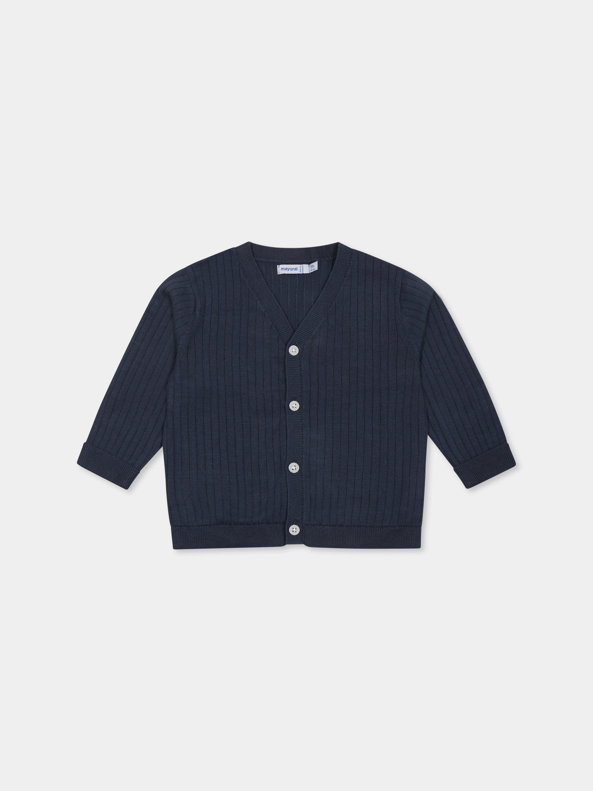 Cardigan blu per neonato,Mayoral,1305 049