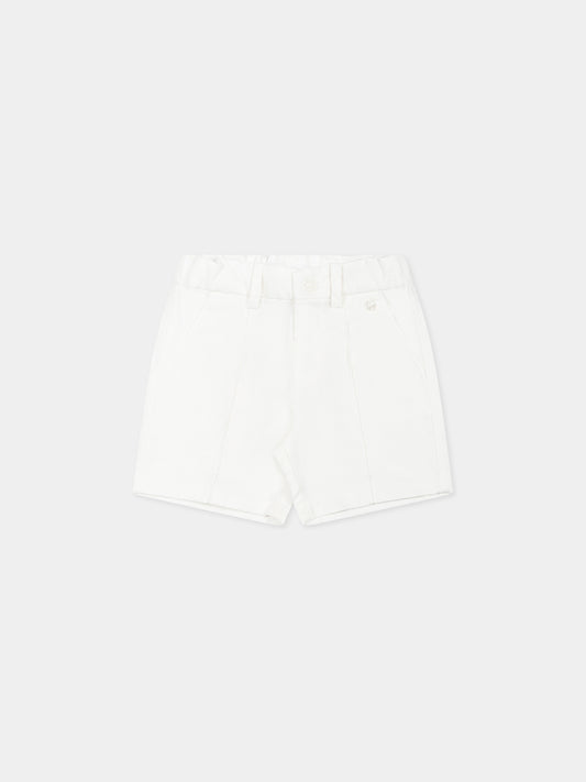 White shorts for baby boy
