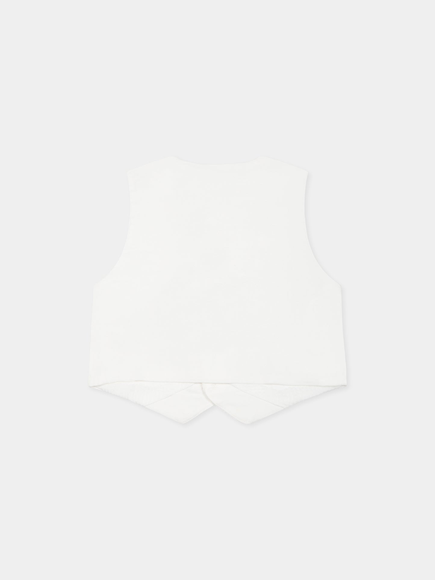 White waistcoat for baby boy