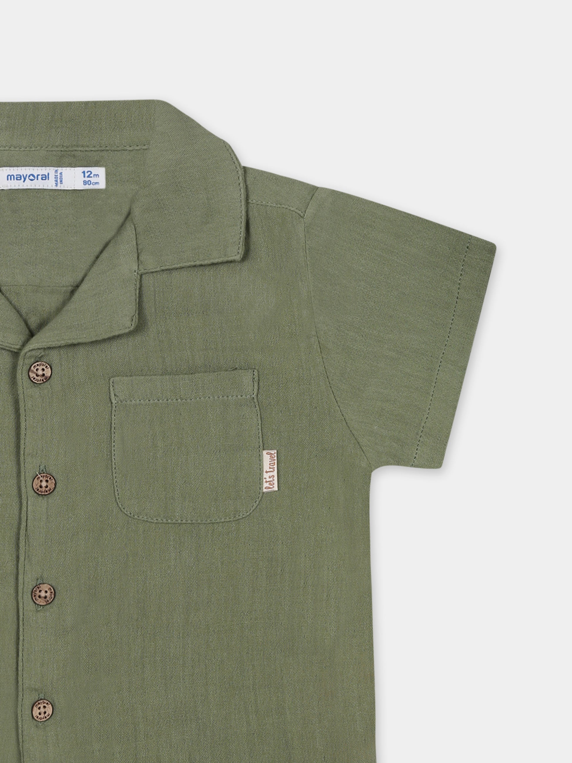 Camicia verde per neonato,Mayoral,1111 083