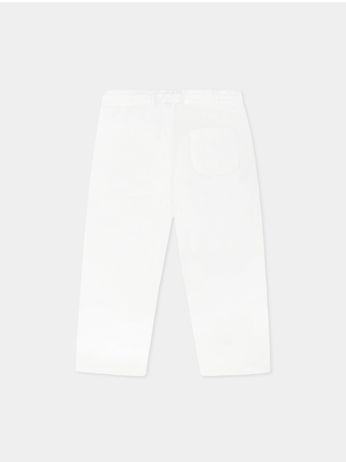 White trousers for baby boy
